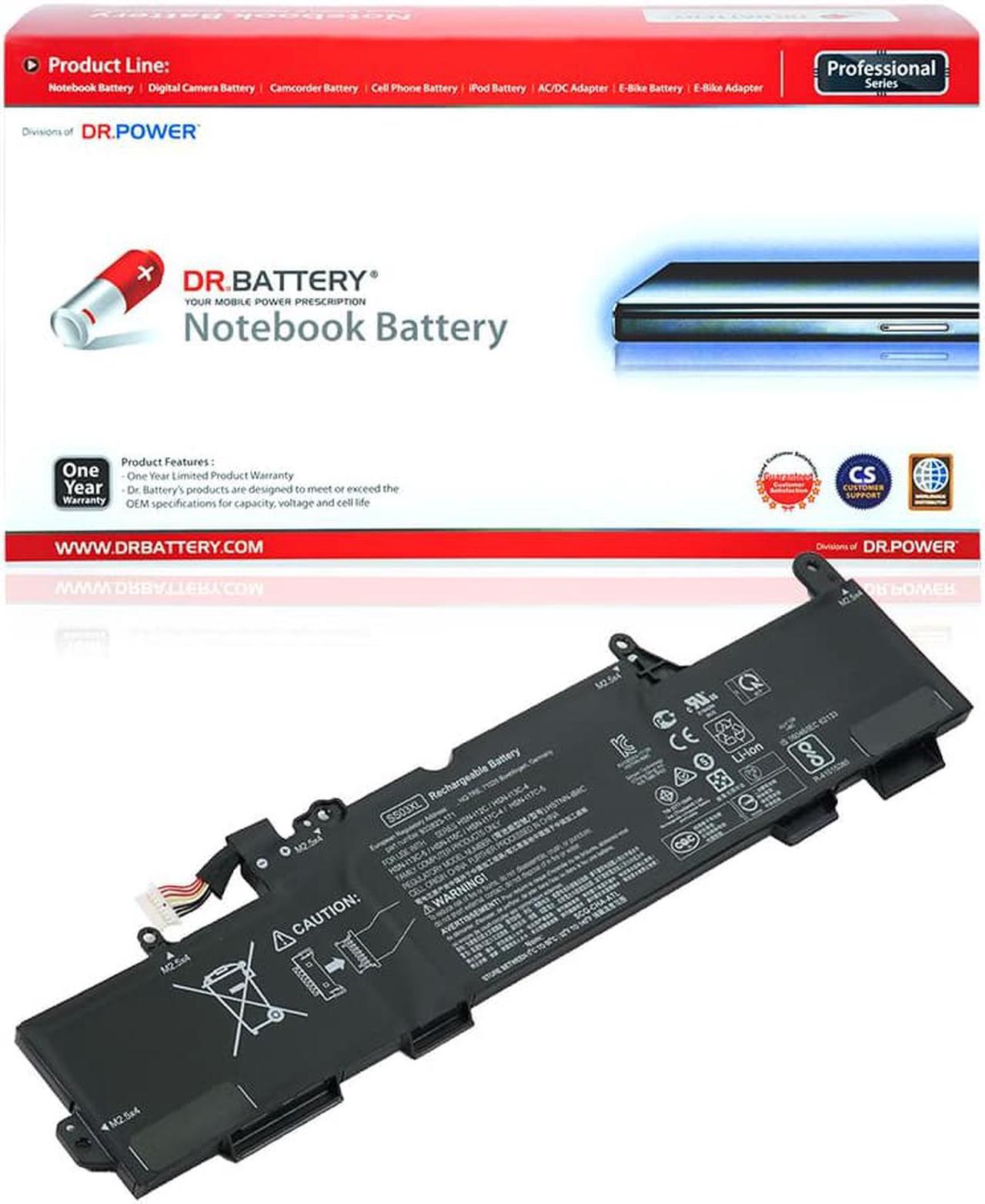 DR. BATTERY SS03XL Battery Replacement for HP EliteBook 730 735 740 745 755 830 840 846 G5 745 840 G6 ZBOOK 14U G5 G6 Series HSN-I12C HSTNN-LB8G 933321-855 932823-421 [11.55V / 50Wh]