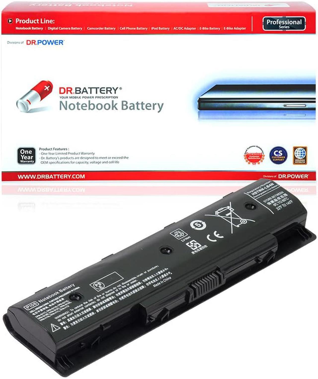 DR. BATTERY 710416-001 PI06 Battery Compatible with HP Envy 15 17 Pavilion 14 15 17 710417-001 HSTNN-UB4N HSTNN-LB40 HSTNN-LB4N HSTNN-LB4O 709988-421 TPN-I112 TPN-Q122 [10.8V / 48Wh]