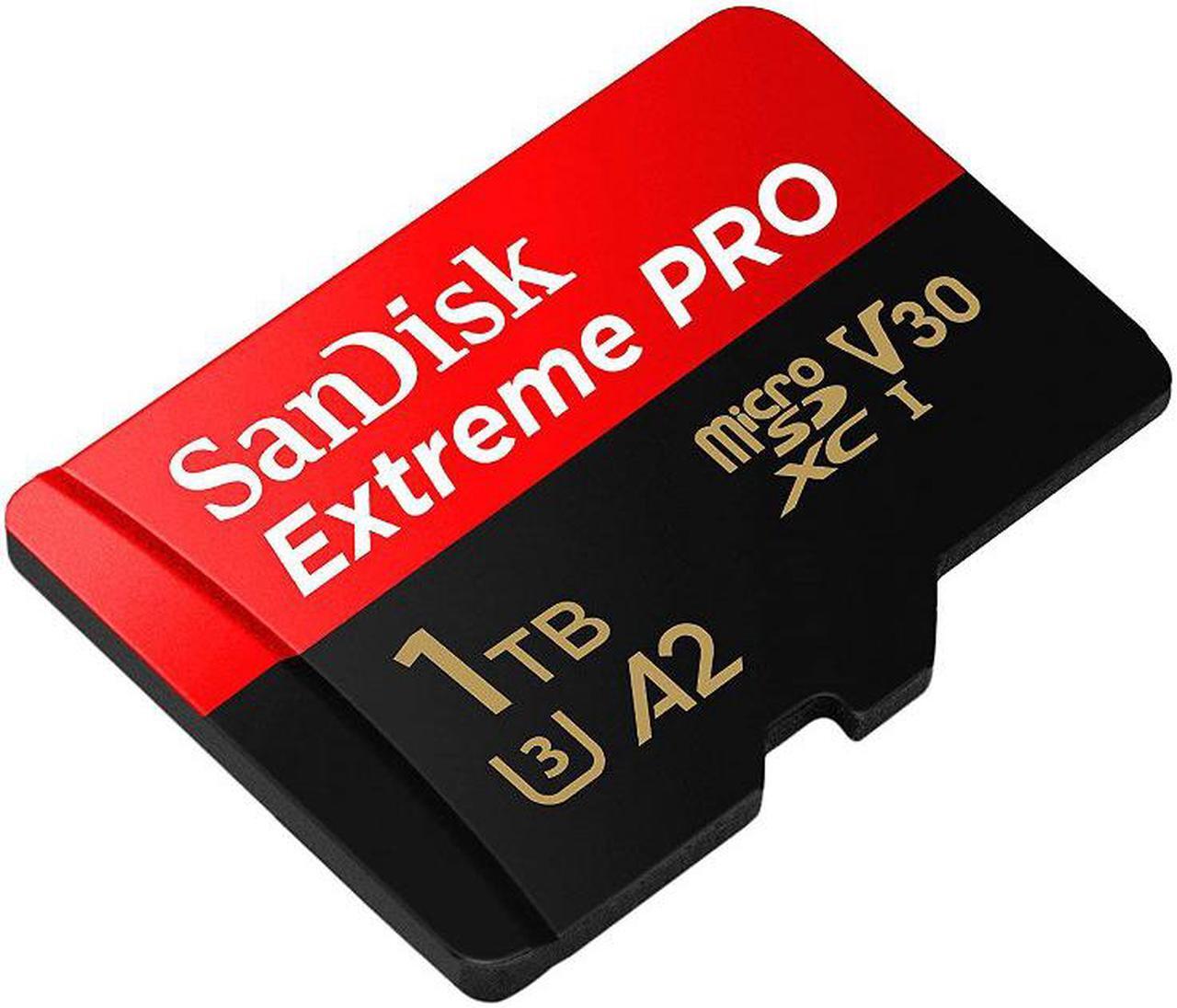 Alt view image 2 of 9 - SanDisk Extreme Pro - Flash memory card - 1TB - A2 / Video Class V30 / UHS-I U3 / Class10 - microSDXC UHS-I SDSQXCZ-1T00
