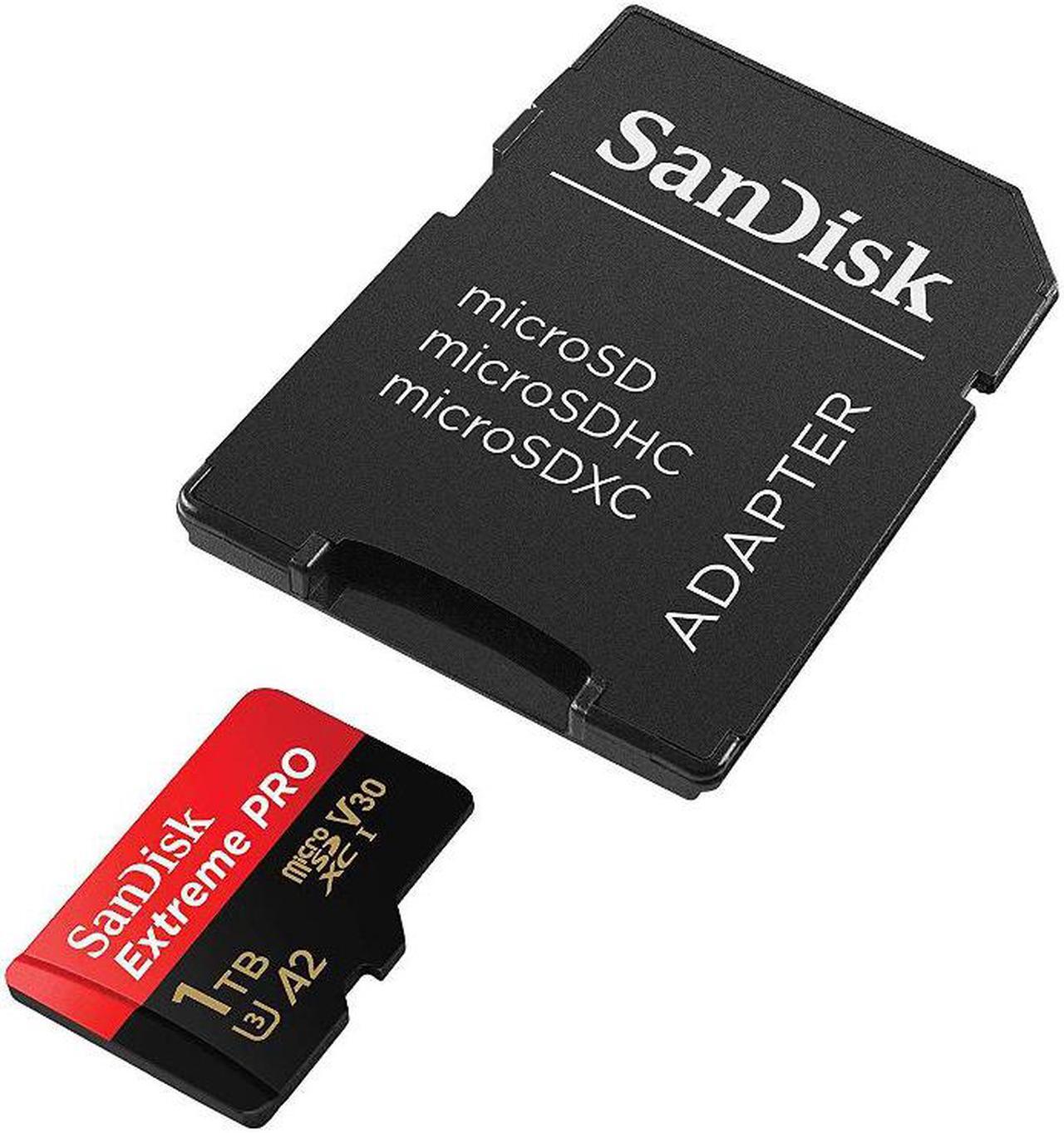 Alt view image 4 of 9 - SanDisk Extreme Pro - Flash memory card - 1TB - A2 / Video Class V30 / UHS-I U3 / Class10 - microSDXC UHS-I SDSQXCZ-1T00