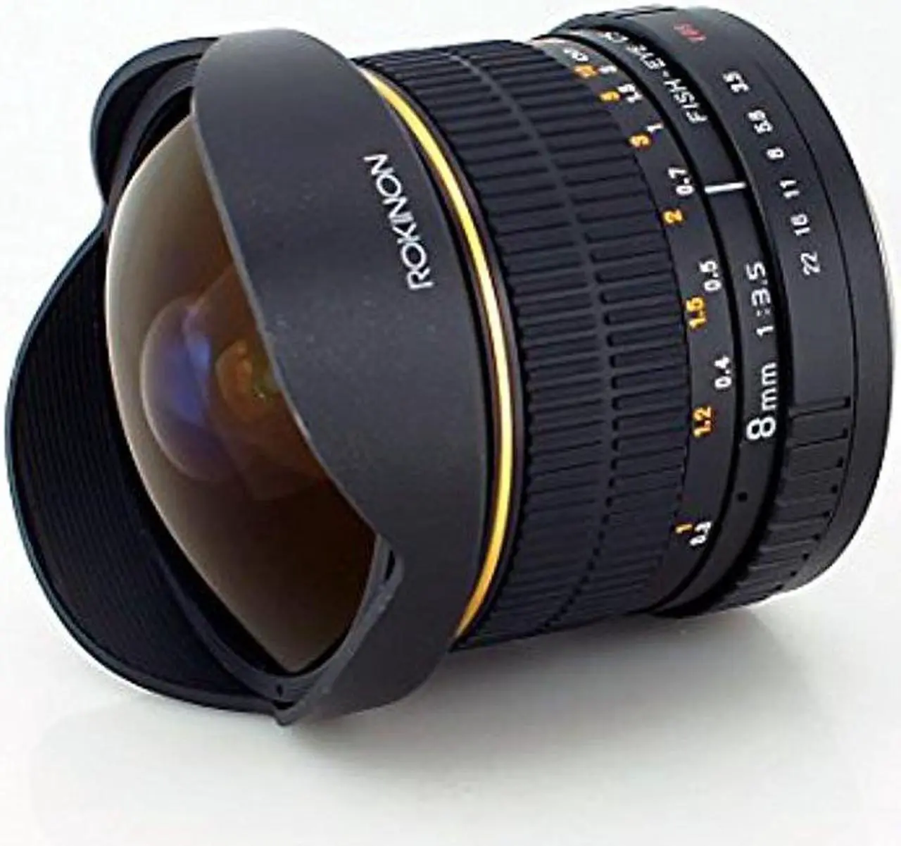 Alt view image 4 of 13 - Rokinon FE8M-N 8mm F3.5 Fisheye Fixed Lens for Nikon (Black)