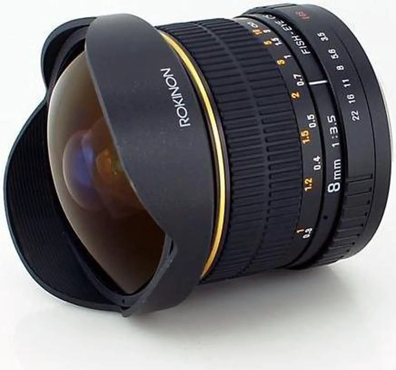 Alt view image 3 of 13 - Rokinon FE8M-N 8mm F3.5 Fisheye Fixed Lens for Nikon (Black)