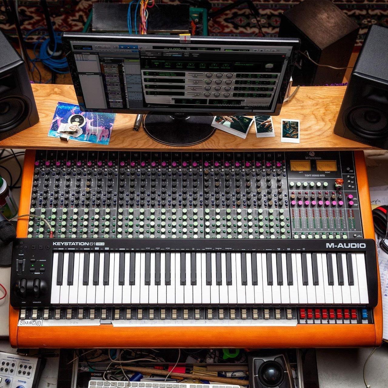 Alt view image 11 of 20 - M-audio Keystation 61 MK3 Start creating and performing music with your Mac or PC with the world's best-selling keyboard controllers