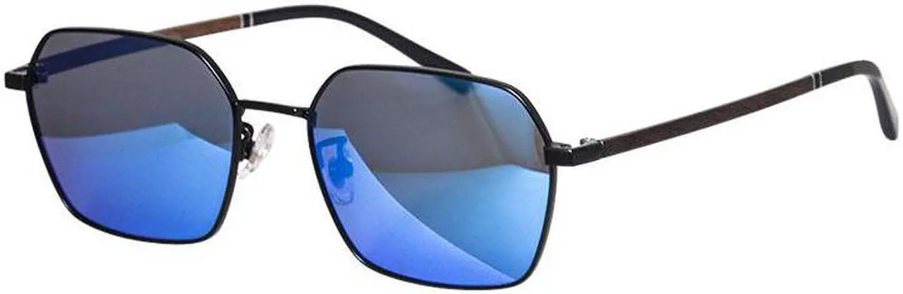 Main image of Designer sunglasses men titanium glasses wood eyeglasses men polarized lenses vintage trending sunglasses 2022 rectangle glasses Brilliant blue