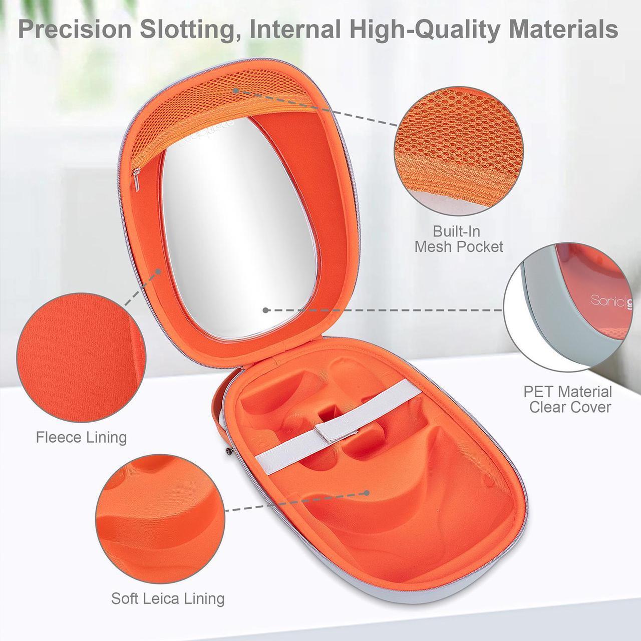 Alt view image 3 of 7 - Sonicgrace for Quest 2 Case - Carrying Case Compatible with Quest 2 Clear