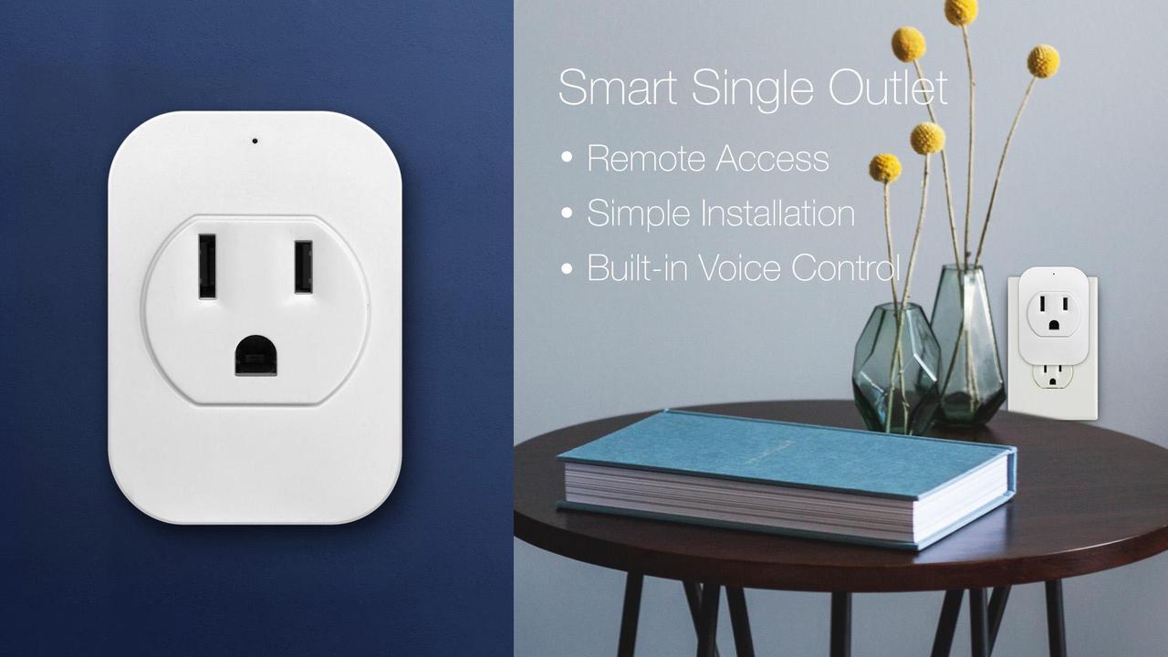 Alt view image 3 of 5 - eco4life by Sonicgrace Smart Wi-Fi Plug Outlet Works with Amazon Alexa and Google Assistant Remote Control via App through Smart Phone
