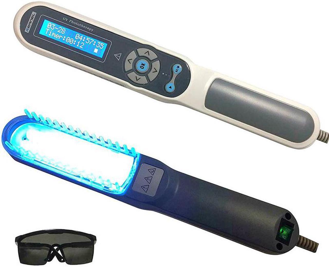 Alt view image 2 of 7 - Kernel KN-4003BL home use handheld UV phototherapy 311nm narrowband UVB timer lamp psoriasis vitiligo