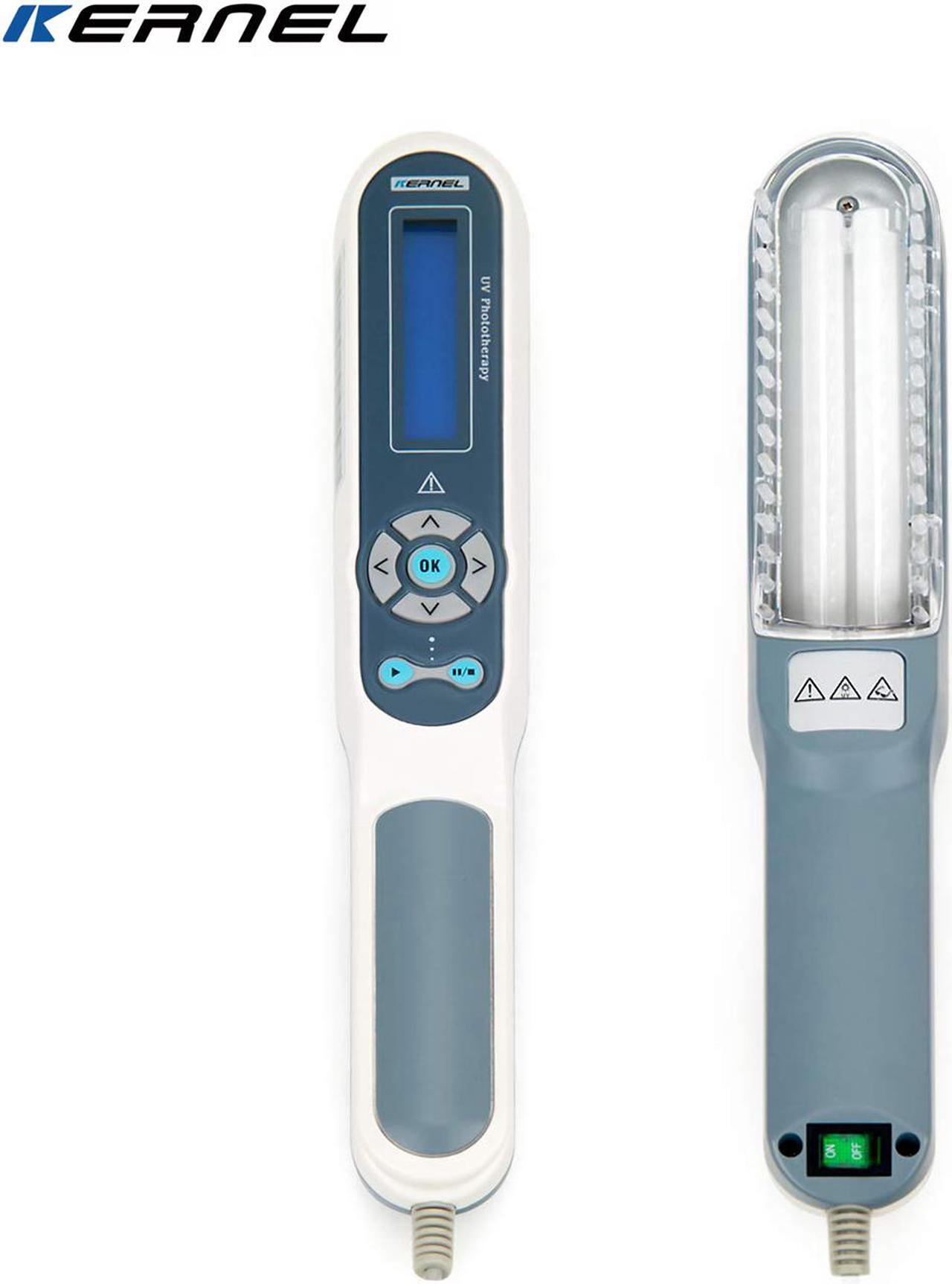 Alt view image 3 of 7 - Kernel KN-4003BL home use handheld UV phototherapy 311nm narrowband UVB timer lamp psoriasis vitiligo