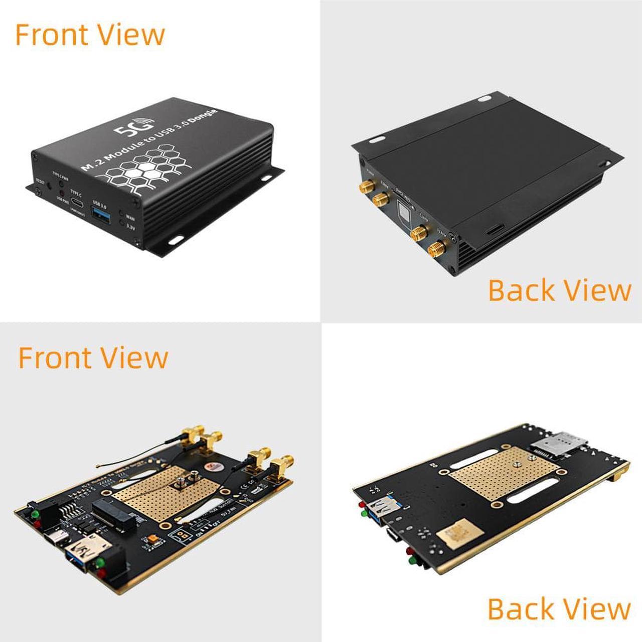 Alt view image 3 of 7 - NGFF(M.2) 4G/5G Module to USB 3.0 Adapter with auxiliary power