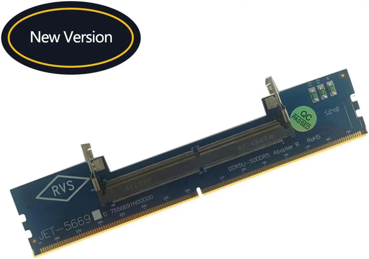 Alt view image 2 of 5 - Laptop DDR5  RAM to SO DDR5 U-DIMM Desktop Adapter Card, Memory Tester SO DDR5 to DDR5 U-DIMM Converter