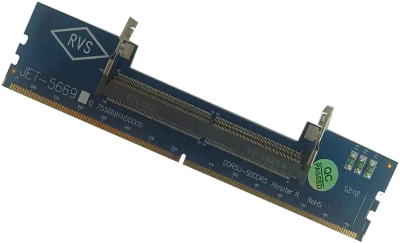 Alt view image 5 of 5 - Laptop DDR5  RAM to SO DDR5 U-DIMM Desktop Adapter Card, Memory Tester SO DDR5 to DDR5 U-DIMM Converter