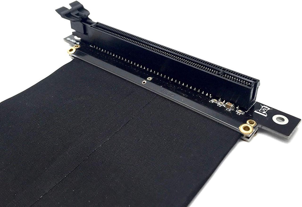 Alt view image 4 of 5 - NEW PCI Express PCIe3.0 16x Flexible High Speed Extension Cable (20cm-90 degrees)
