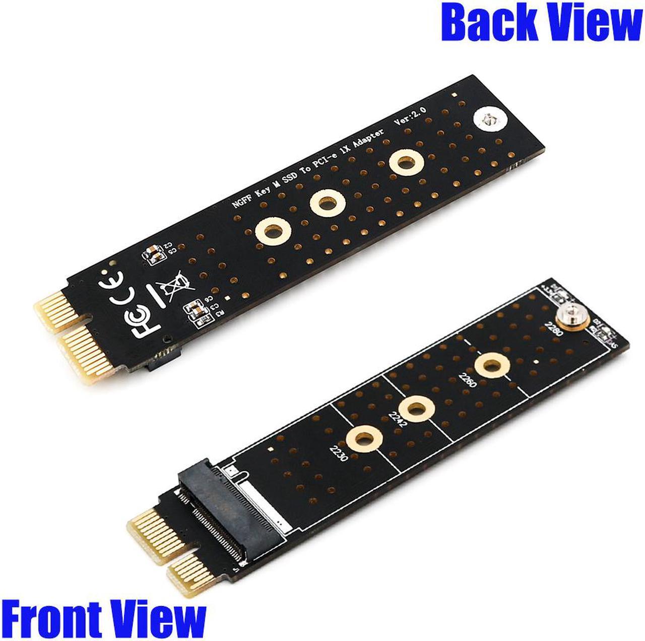 Alt view image 5 of 6 - NEW NGFF(M.2)  nvme M key SSD to PCI- E 1X Adapter with Heatsink(vertical installation)