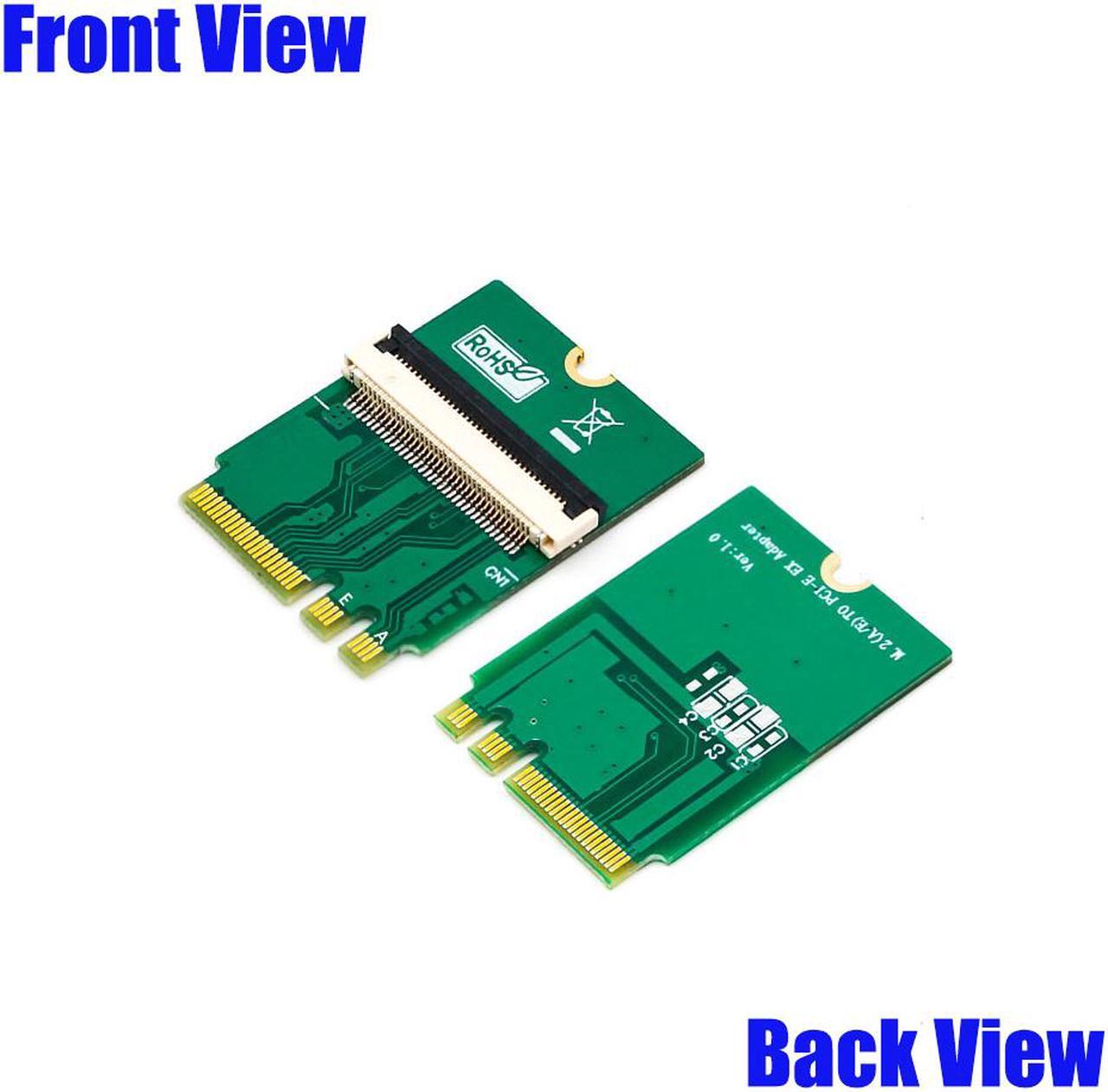 Alt view image 5 of 7 - NGFF (M.2)  Key A/E  to PCI-E Express X1+USB Riser Card with High Speed FPC Cable