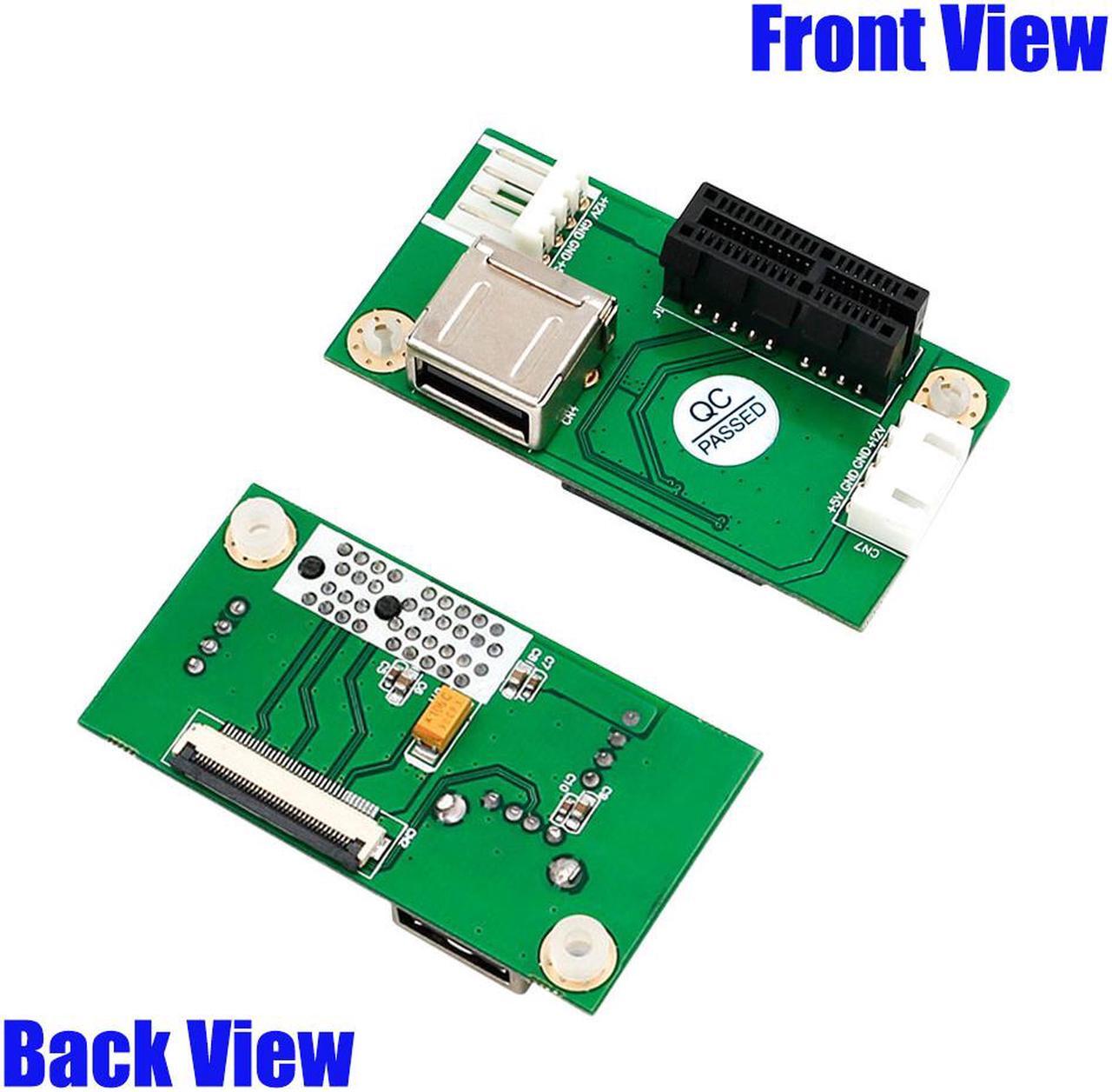 Alt view image 6 of 7 - NGFF (M.2)  Key A/E  to PCI-E Express X1+USB Riser Card with High Speed FPC Cable
