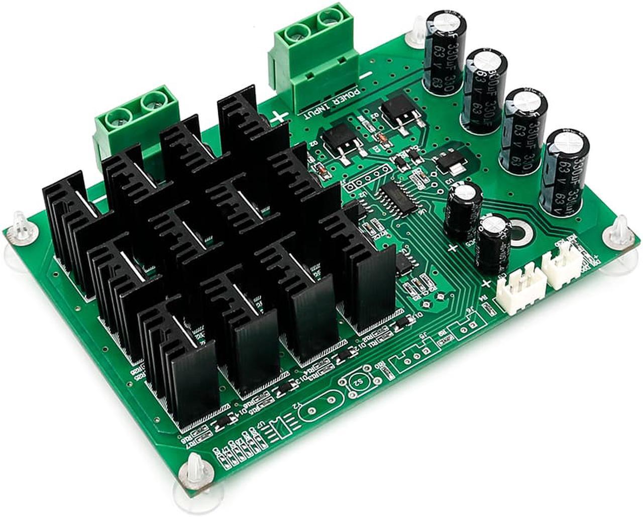 Alt view image 4 of 5 - Motor Speed Control Board, DC 10-50V 60A High Power Motor Speed Controller PWM HHO RC Driver Controller Module 12V 24V 48V 3000W Extension Cord with Switch
