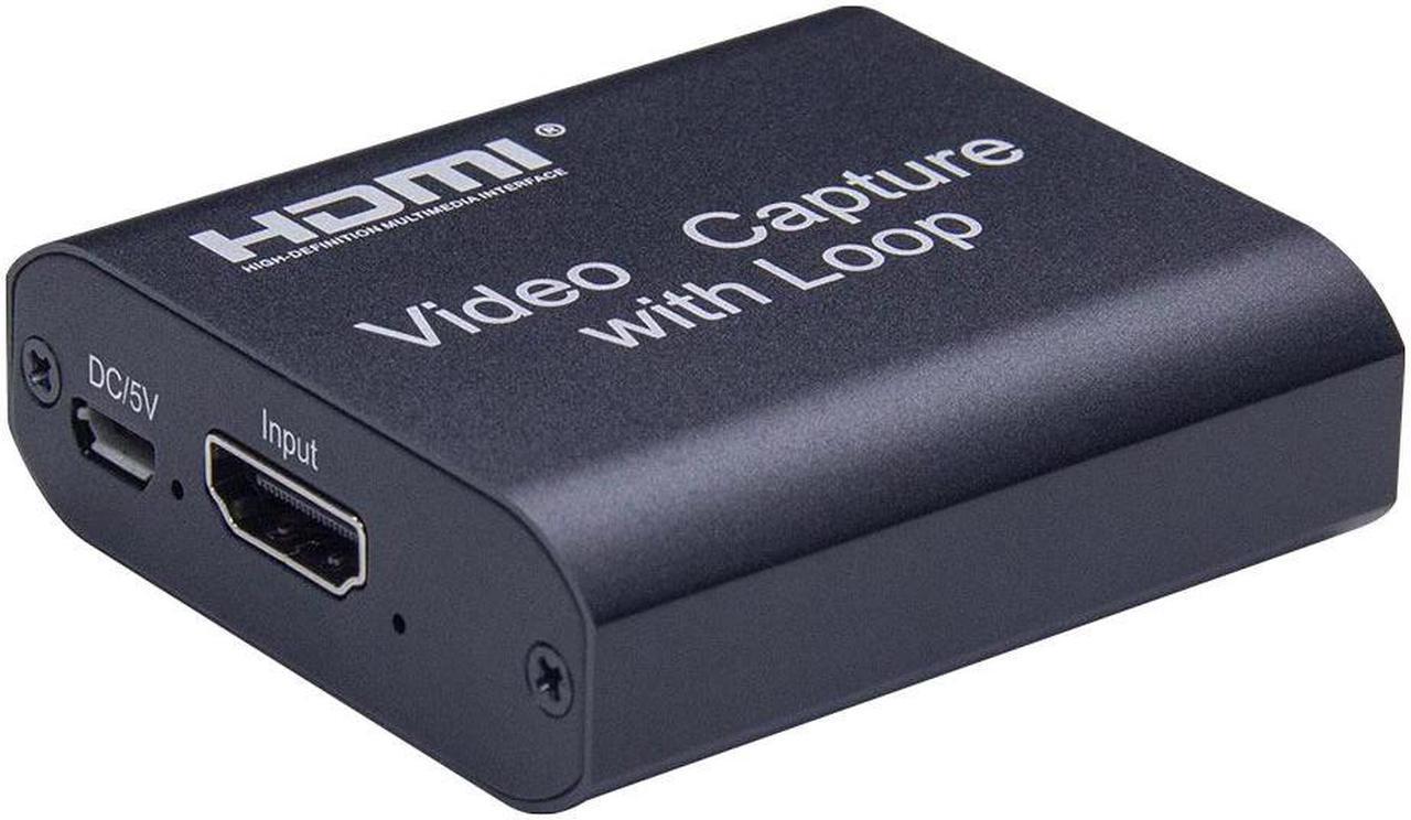 HDMI 1080P Video capture Card with loop output HDMI to  2.0 Video capture Device for Game Streaming Live Stream Broadcast