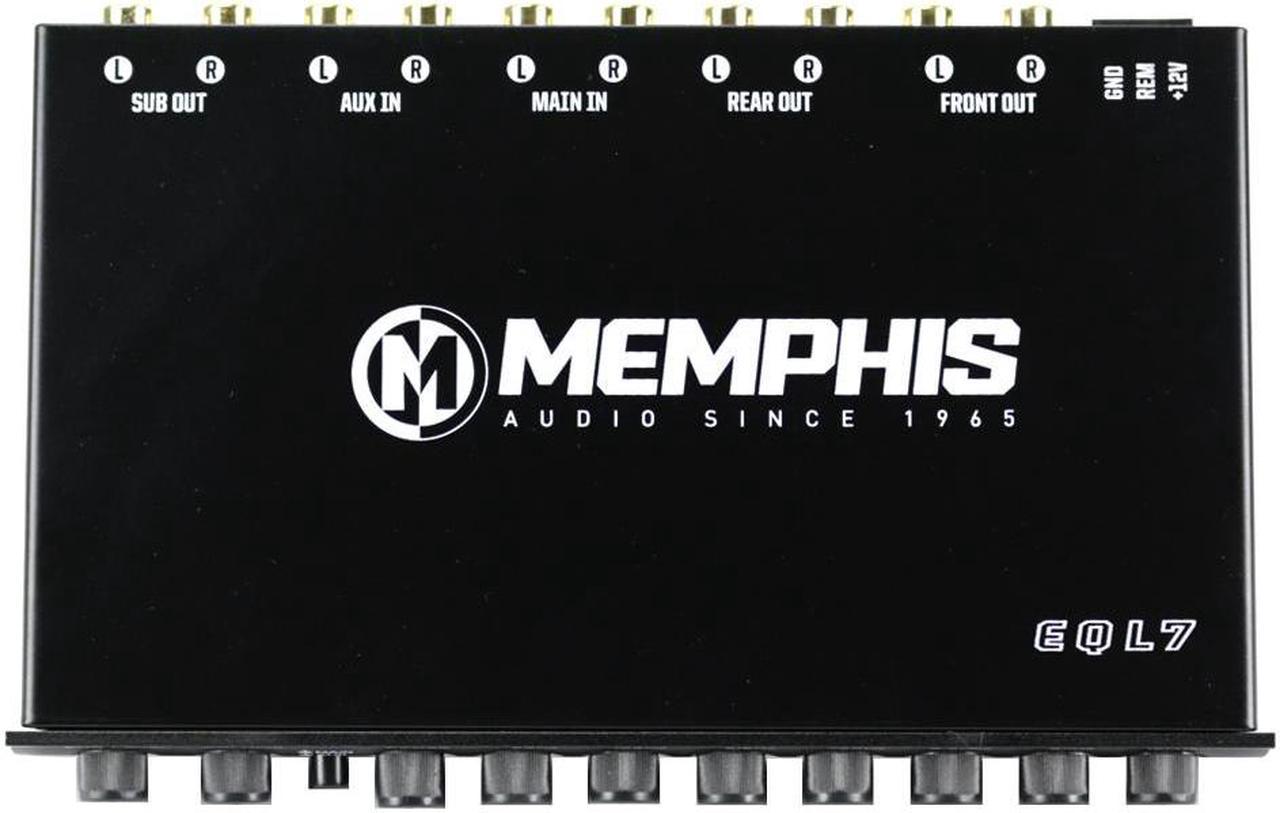 MEMPHIS EQL7 7-BAND DIGITAL MASTER & SUB VOLUME CONTROL CAR AUDIO EQUALIZER NEW