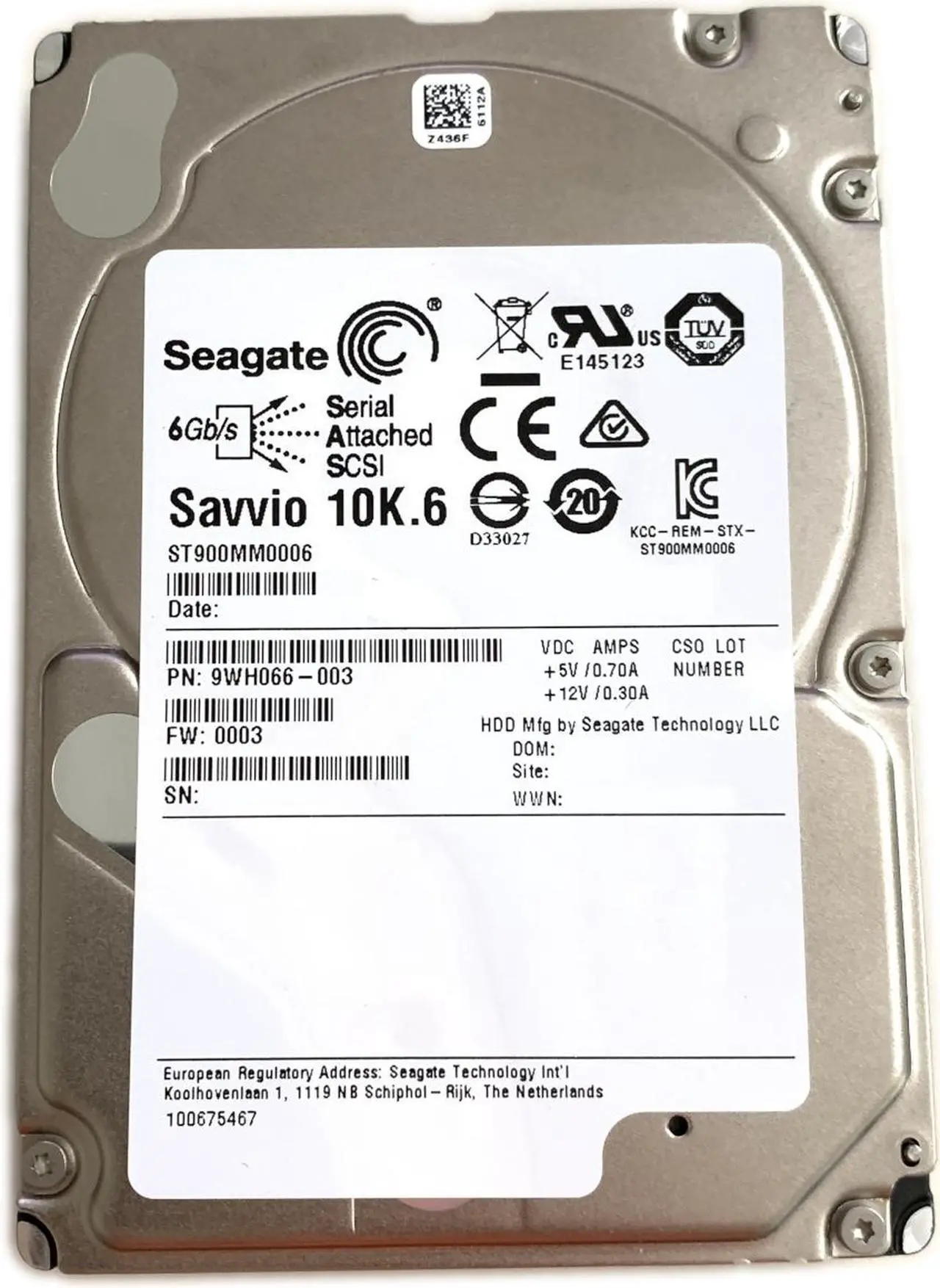 Seagate Savvio 10K.6 Series 900GB