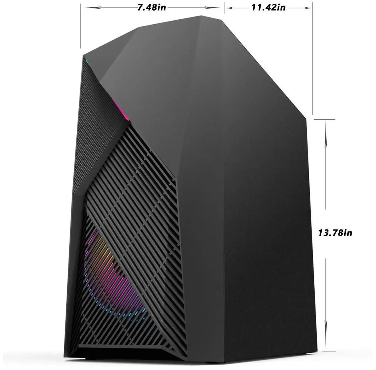 Alt view image 5 of 7 - WEIMISEN Gaming Desktop, AI PC, AMD Ryzen 7 8700G Cpu, Radeon 780M Gpu, B650 Chipsets, 32G RAM (16GB*2) DDR 5200, 1TB M. 2 NVMe SSD,  Wifi 6, Bluetooth 5, Win 11 Pro