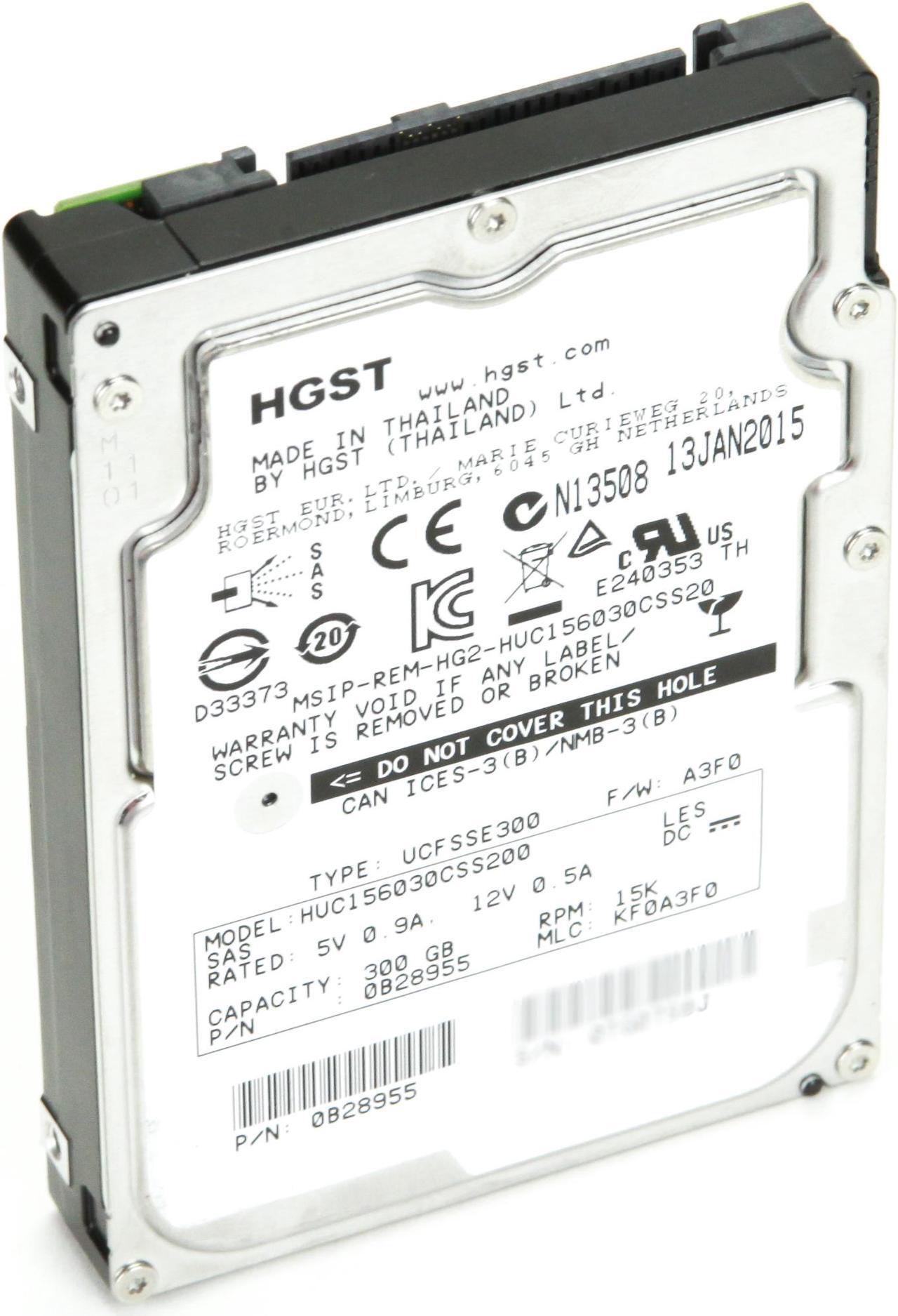 Alt view image 5 of 9 - HGST Ultrastar C15K600 HUC156030CSS200 (0B28955) 300GB 15030 RPM 128MB Cache SAS 12Gb/s 2.5" Enterprise Hard Drive Bare Drive