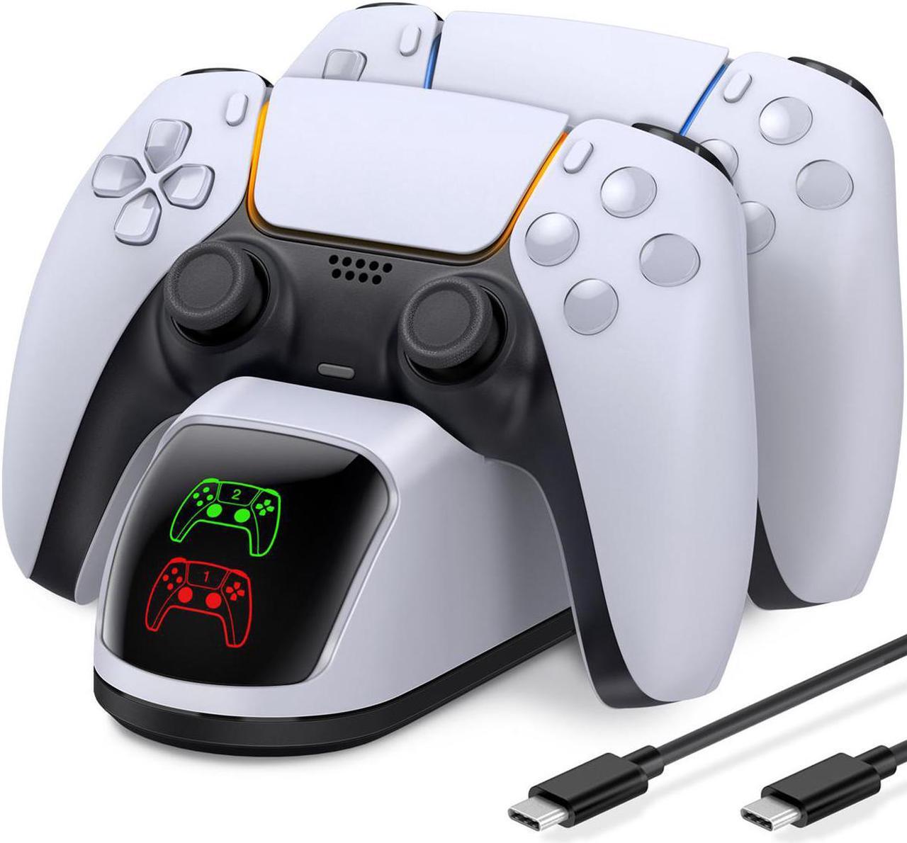 Main image of PS5 Controller Charger Dual Fast Type C Charging Cable For Sony Playstation 5 Game Joystick For PS5 Accessories, White