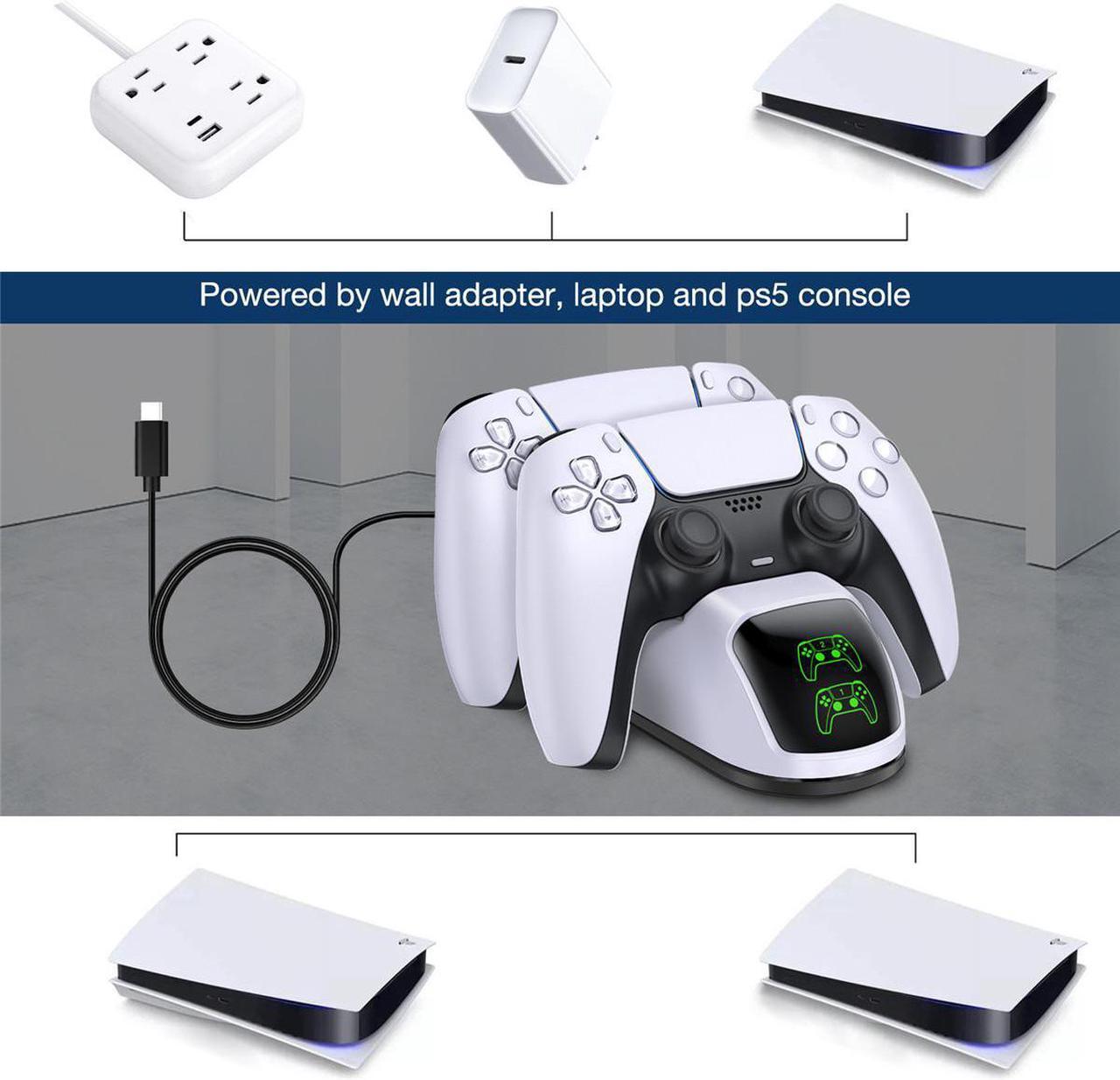 Alt view image 5 of 6 - PS5 Controller Charger Dual Fast Type C Charging Cable For Sony Playstation 5 Game Joystick For PS5 Accessories, White