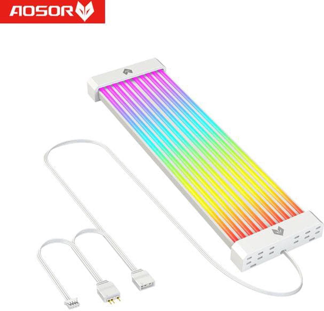 COOLMOON AOSOR AL200 Lamp Tape 5V ARGB Aura Sync Flexible Light Bar Widening Bendable Multifunctional DIY for 3x8P Graphics Card