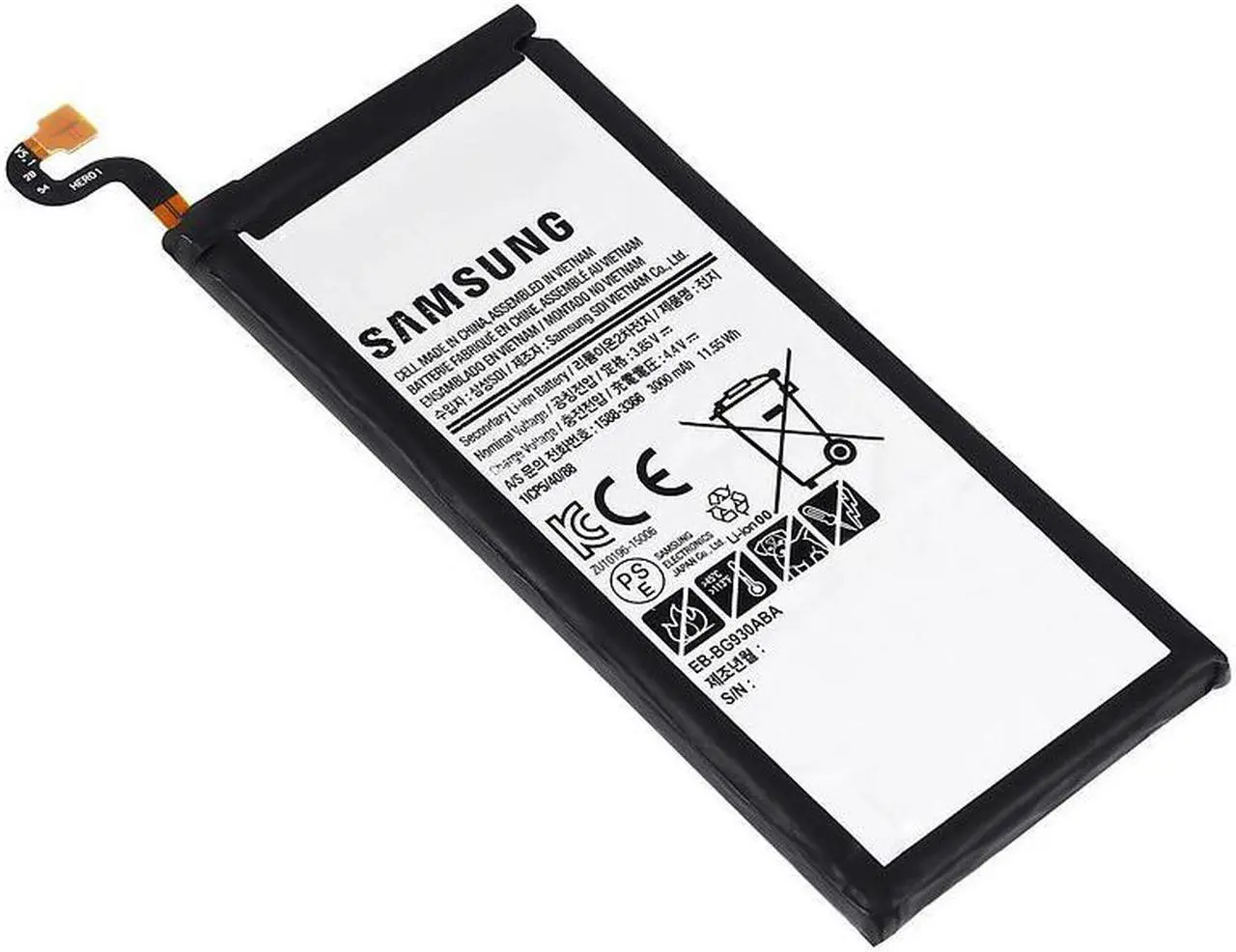 Main image of Original OEM 3000mAh Li-ion Replacement Battery For Samsung Galaxy S7 EB-BG930ABE G930