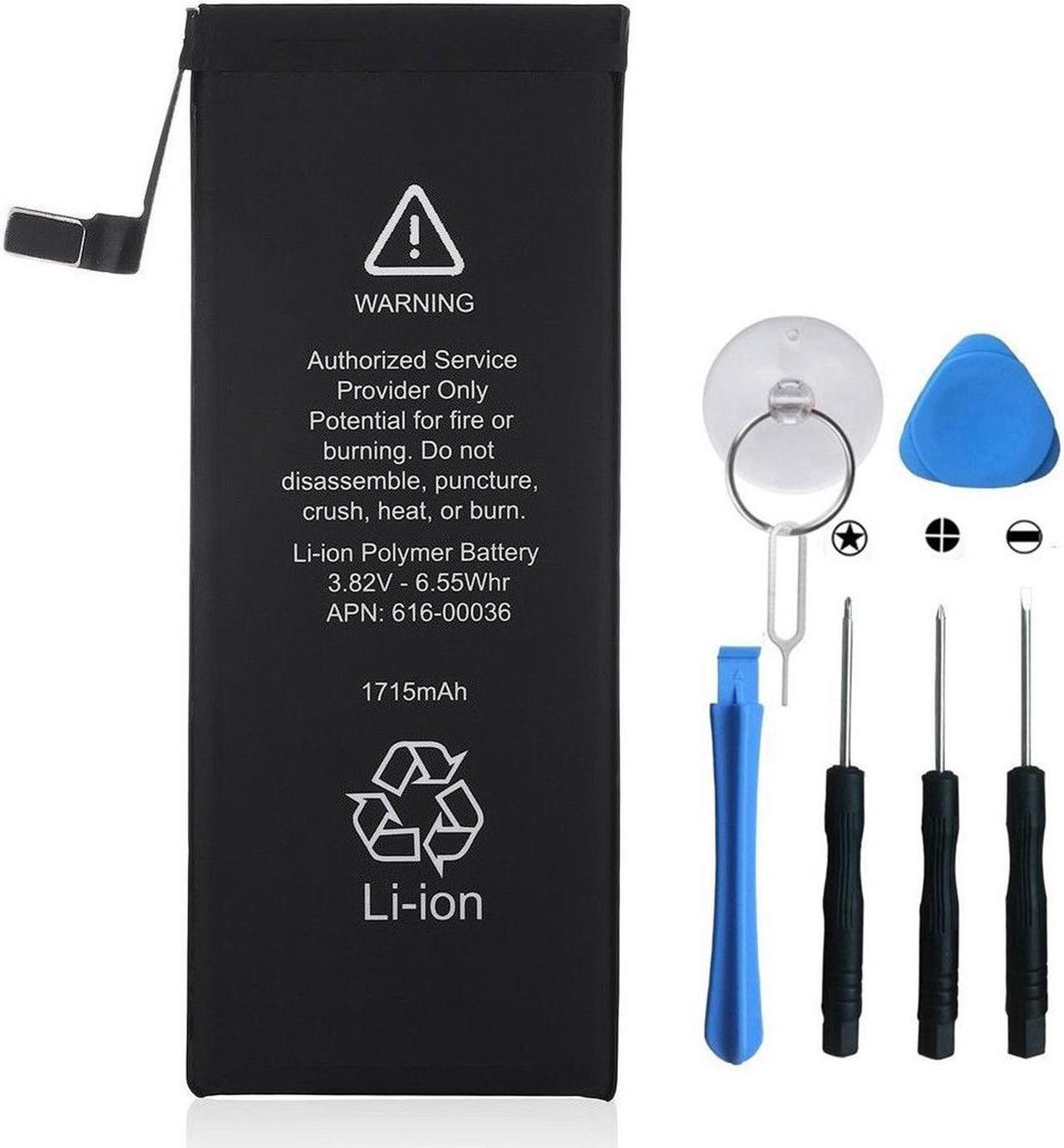 Main image of New OEM Quality 1715mAh Internal Battery Replacement For Apple iPhone 6S 4.7" + Repair Tools