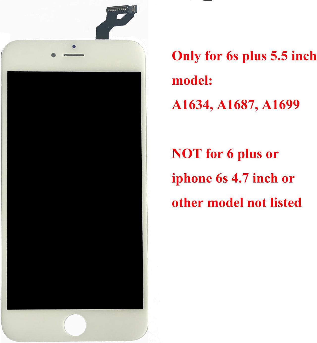 Alt view image 7 of 7 - New Premium Quality iPhone 6S Plus White LCD Replacement Touch Screen Digitizer Assembly