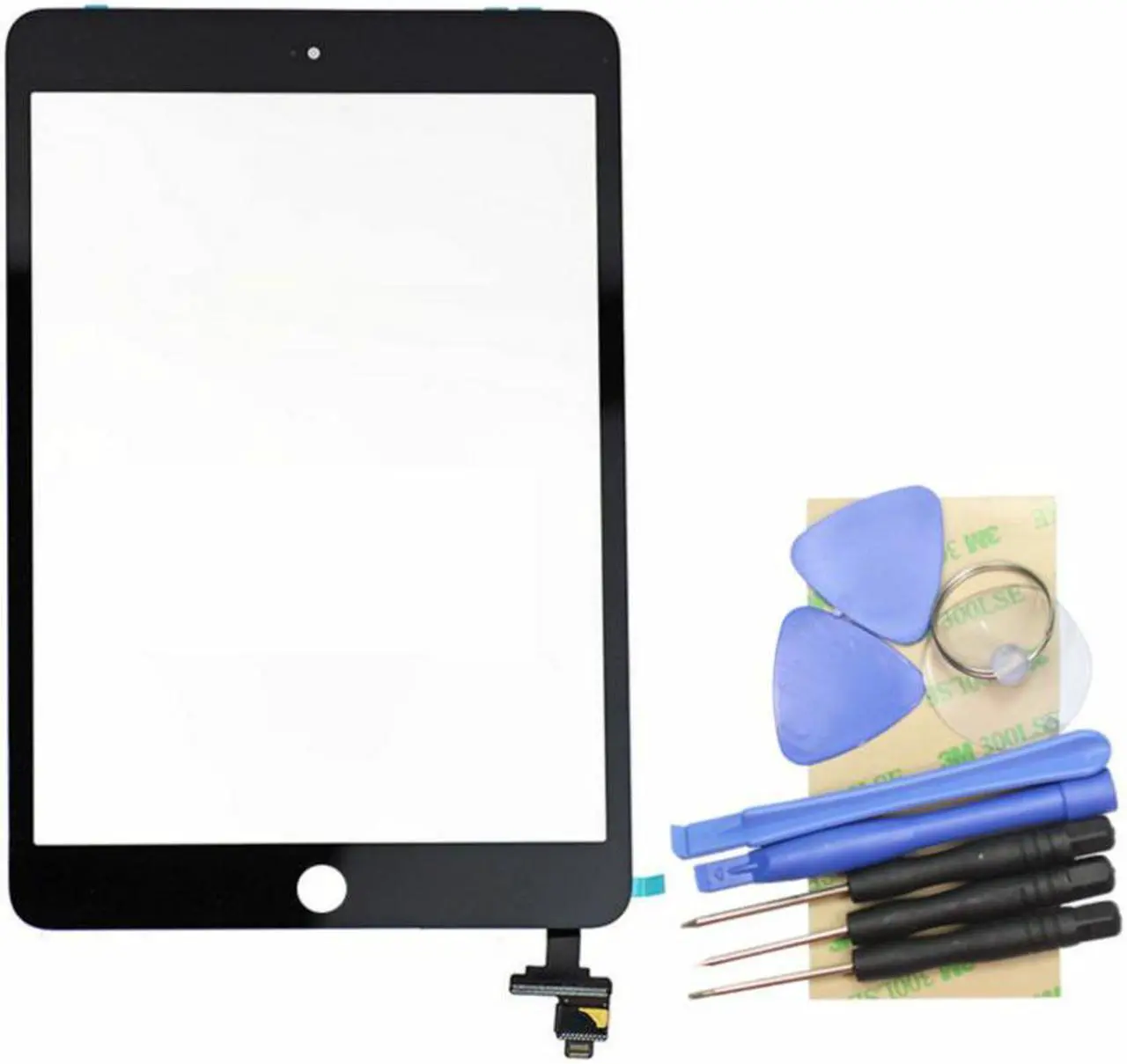 Main image of New For iPad Mini 3 3rd Gen A1599 A1600 A1601 Black Touch Screen Digitizer IC Button