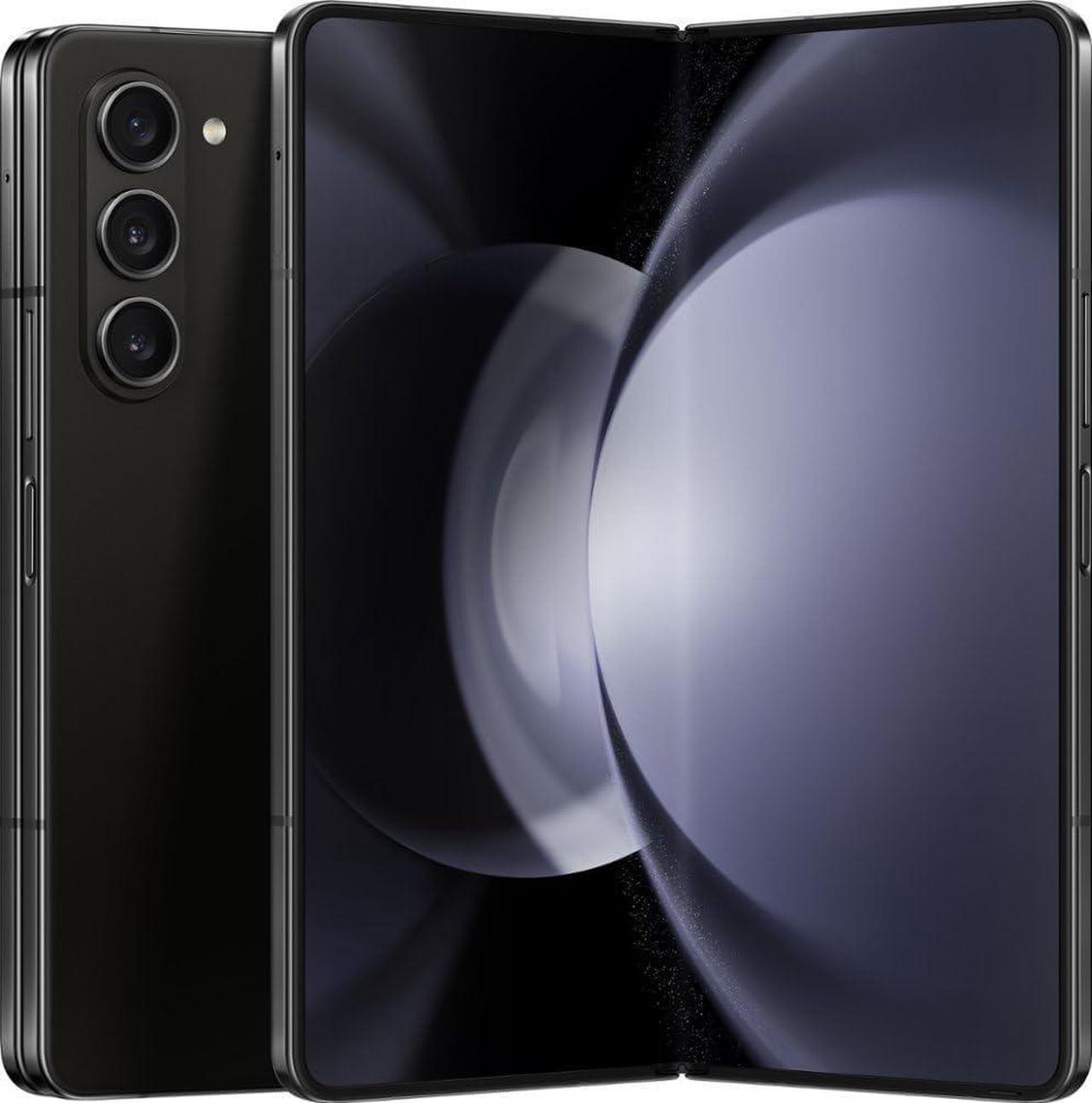Main image of SAMSUNG Galaxy Z Fold 5 Cell Phone, AT&T Android Smartphone, 256GB , Big 7.6 Screen for Streaming, Gaming, Phantom Black - Excellent