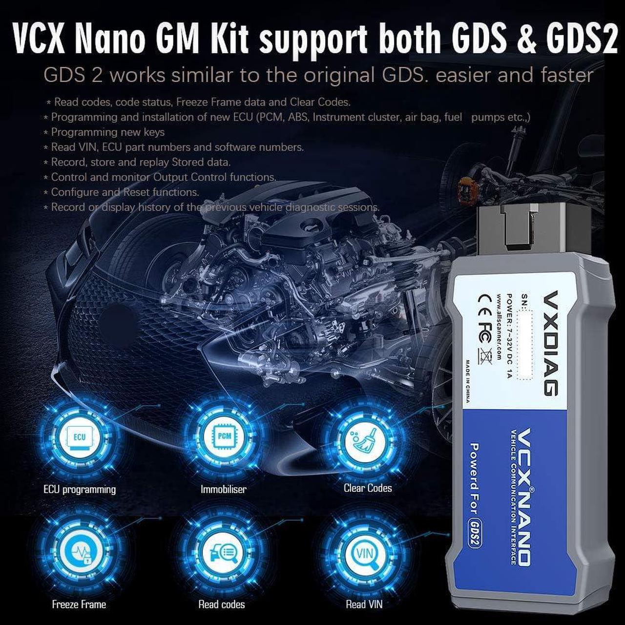 Alt view image 3 of 4 - VXDIAG VCX Nano Multiple GDS2 and TIS2WEB Diagnostic/Programming System for GM/Opel