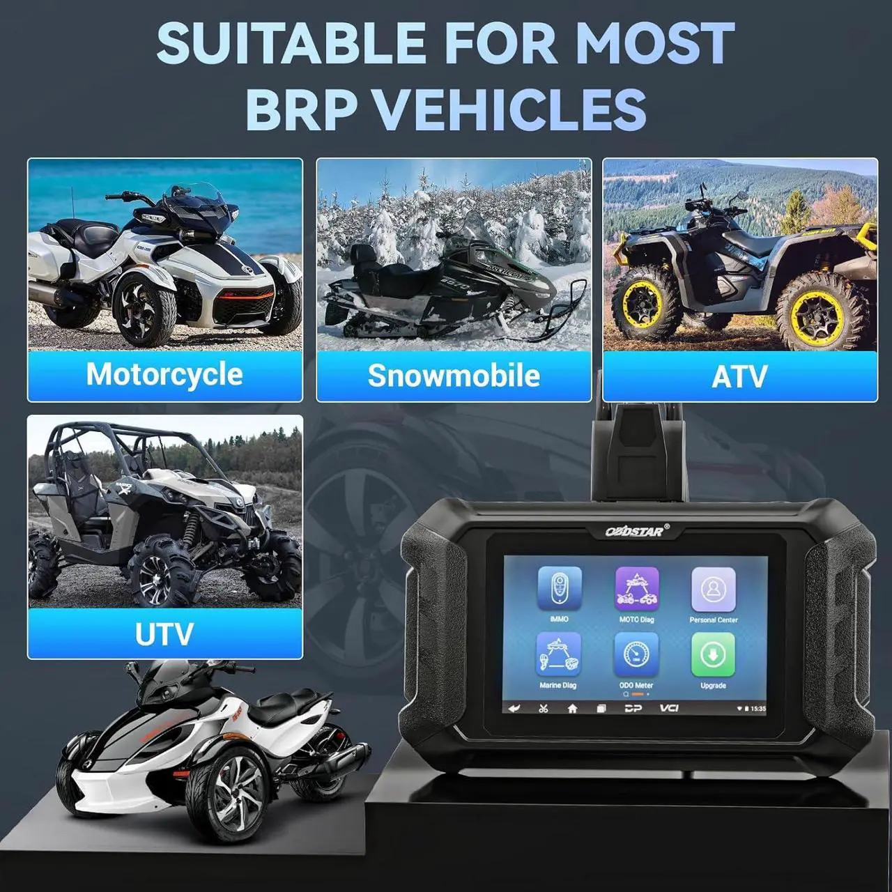 Alt view image 6 of 7 - OBDSTAR iScan BRP(Can-am) Motorcycle Scanner Support BRP& BRP BOAT Diagnosis and Key Programming