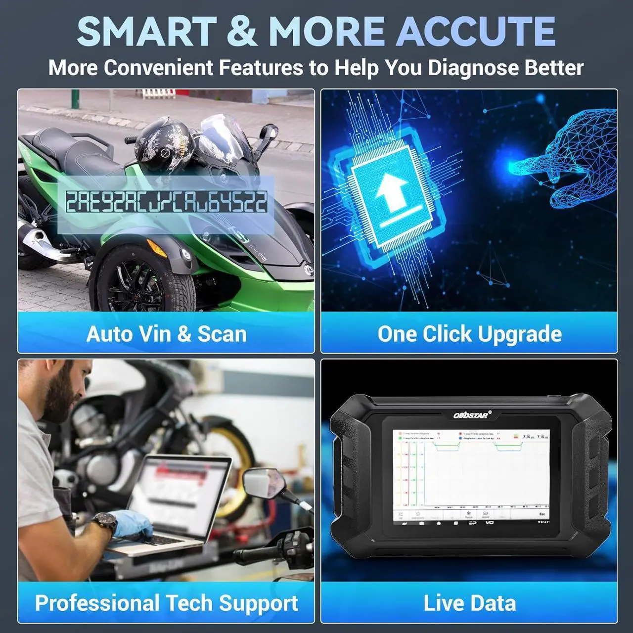 Alt view image 2 of 7 - OBDSTAR iScan BRP(Can-am) Motorcycle Scanner Support BRP& BRP BOAT Diagnosis and Key Programming