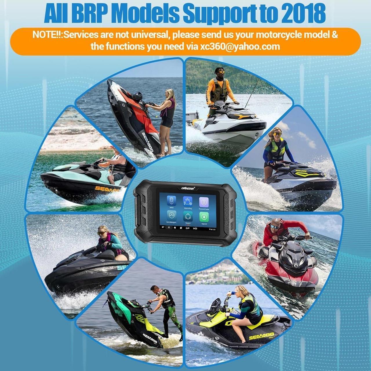 Alt view image 5 of 6 - OBDSTAR iScan Sea-Doo Marine Diagnostic Scanner Support All BRP Models Up to Year 2018
