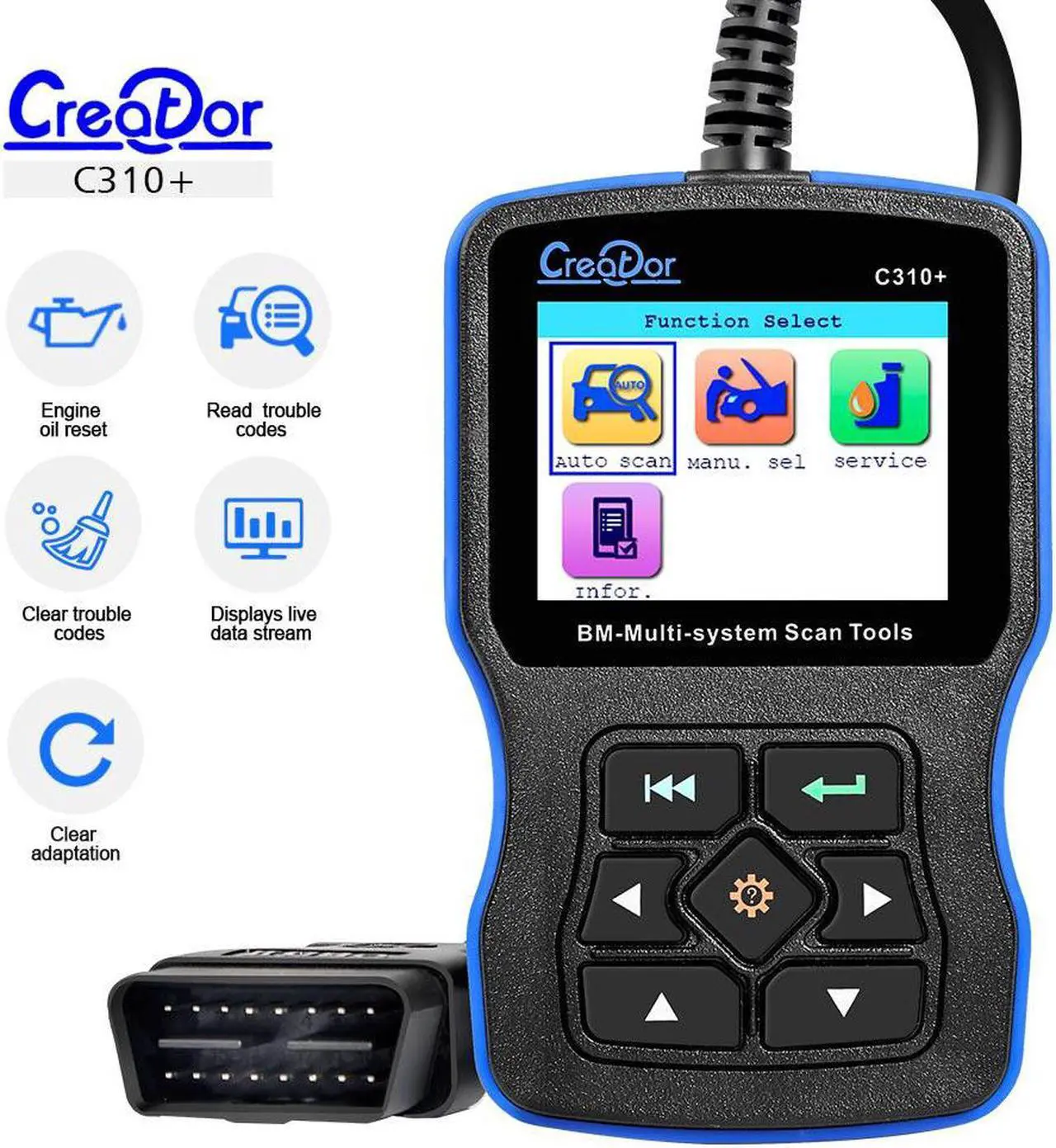 Main image of Creator C310+ Code Scanner, Code Reader Compatible For BMW/Mini Multi System