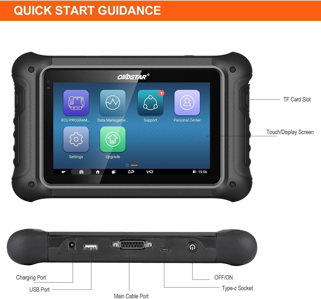 Alt view image 3 of 5 - OBDSTAR DC706 Full Version Car and Motorcycle ECU TCM BCM Programmer Cloning Tool by OBD Bench Boot PK I/O Terminal