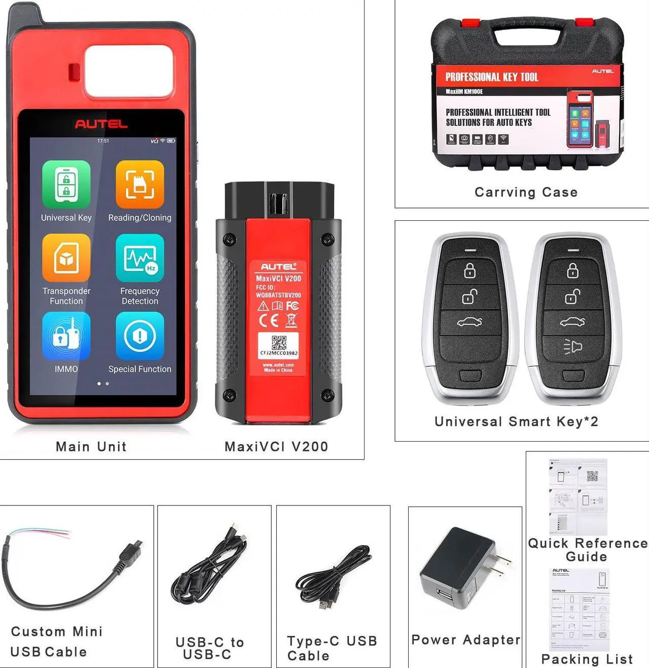 Alt view image 7 of 7 - Autel MaxiIM KM100 KM100E KM100X Key Fob Programmer Universal Smart Key Generator Remote Immobilizer Tool With Built-in APB112 PK IM508