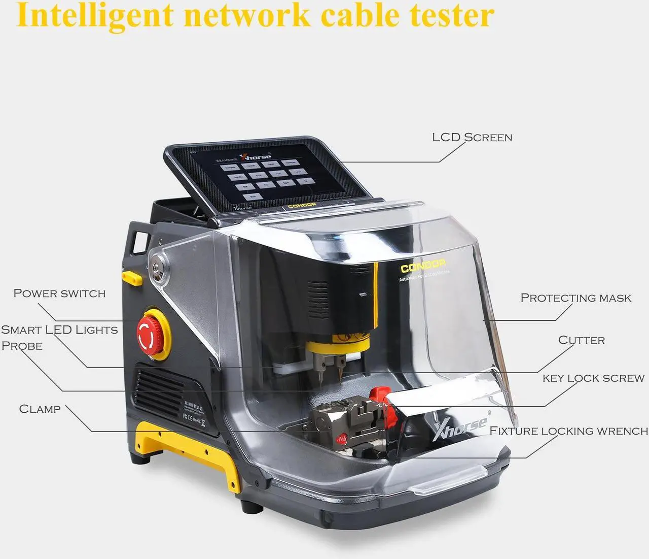 Alt view image 4 of 7 - Xhorse Condor XC-MINI Plus II Key Cutting Machine Support Car Motorbike Household Keys with Free M3 and M5 Clamps