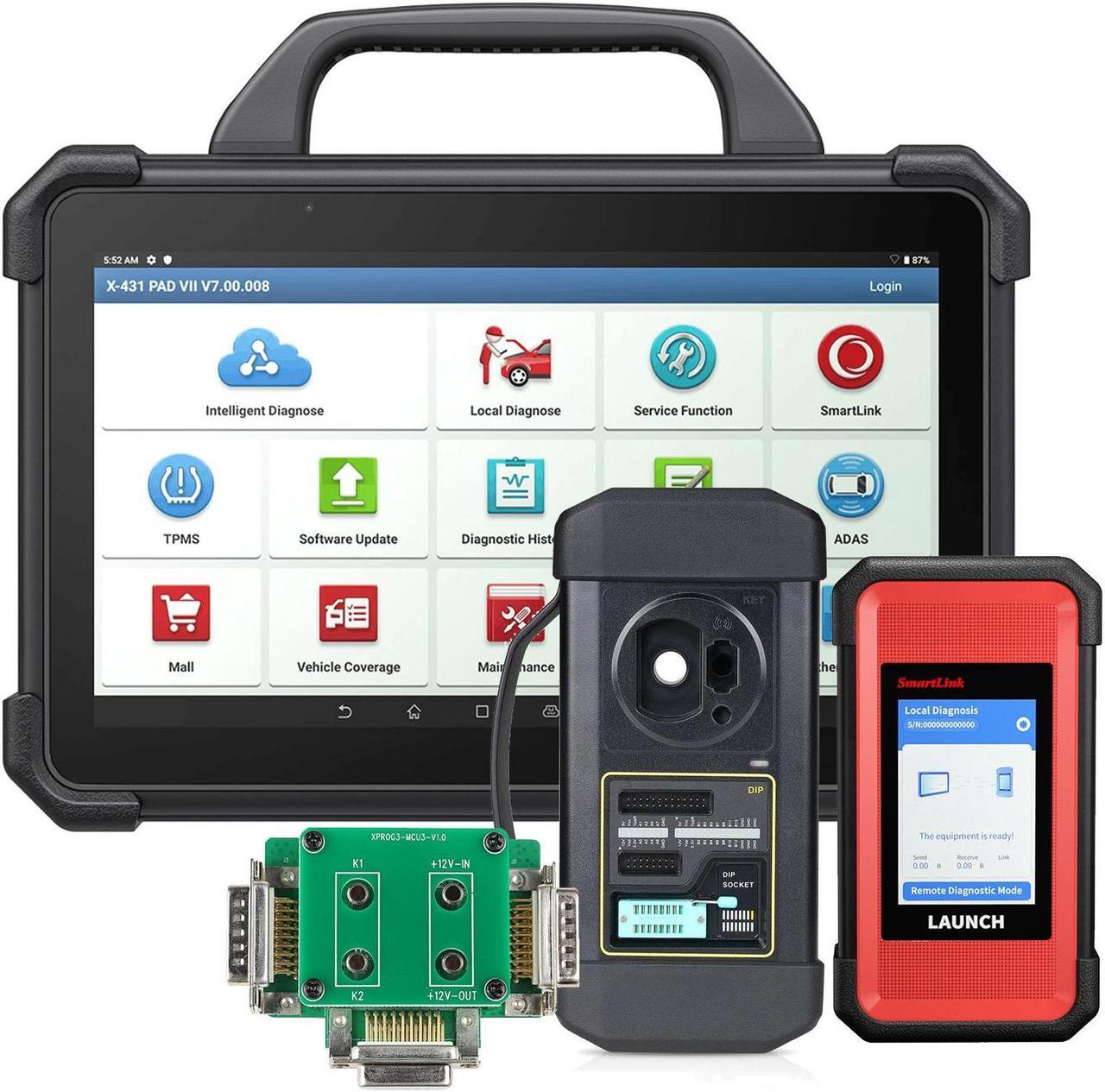 Main image of LAUNCH X431 PAD  Elite PAD 7 Plus GIII X-Prog 3 Advanced Immobilizer & Key Programmer Plus IMMO programmer MCU3 Adapter