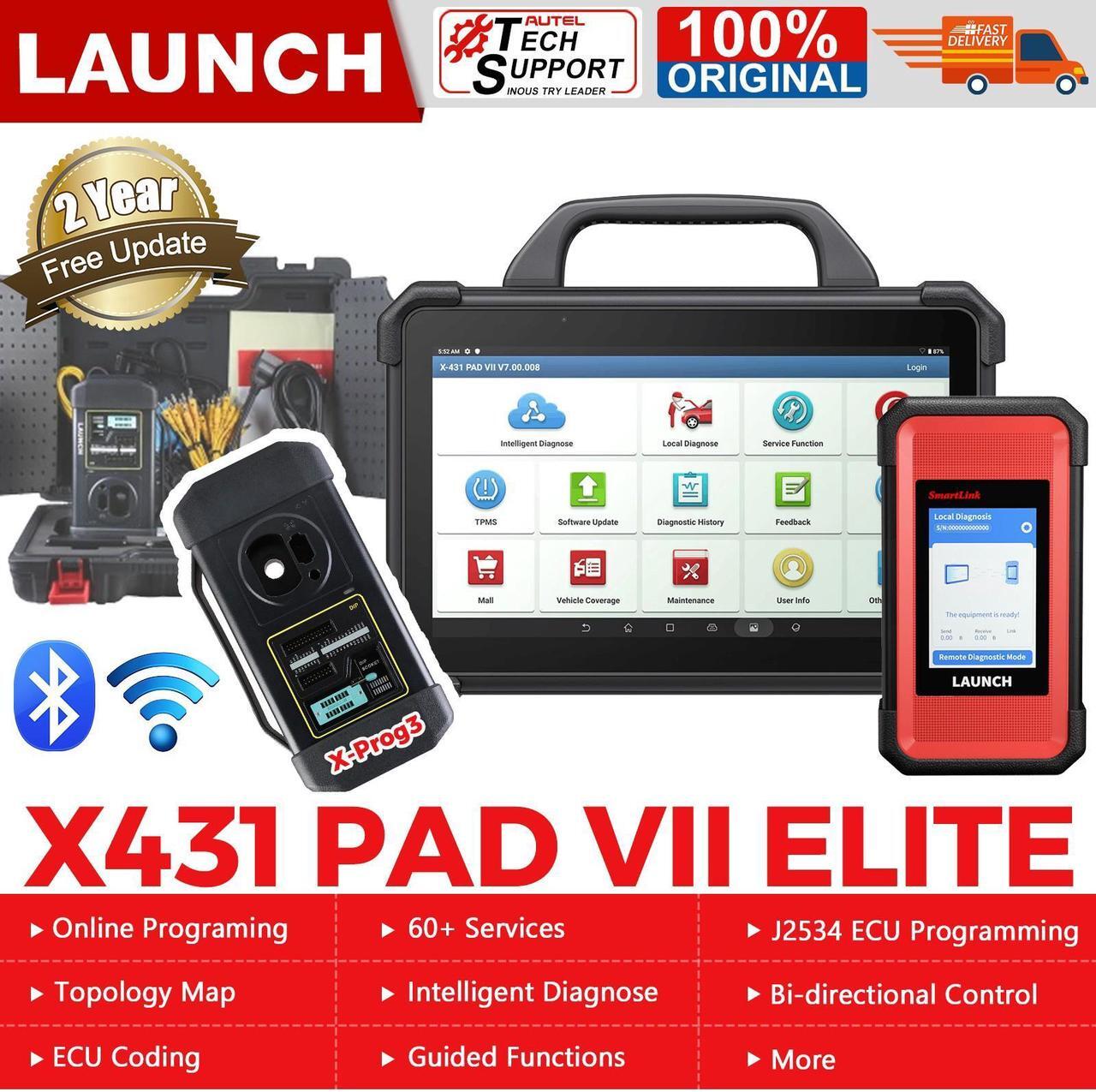 Alt view image 2 of 6 - LAUNCH X431 PAD  Elite PAD 7 Plus GIII X-Prog 3 Advanced Immobilizer & Key Programmer Plus IMMO programmer MCU3 Adapter