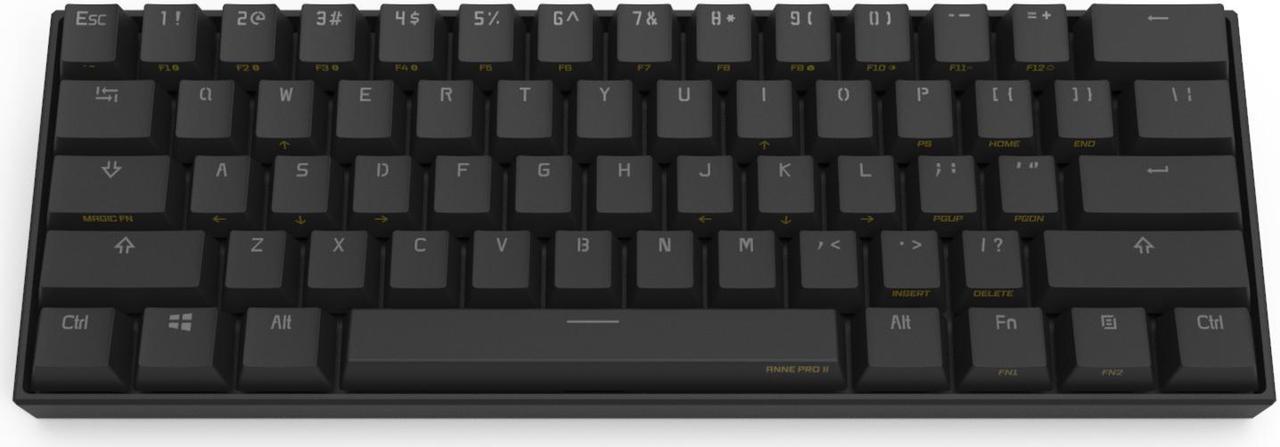 Anne Pro 2 Mechanical Keyboard 60% RGB Wired/ Wireless Bluetooth PBT Type-C (Cherry MX RED Switch)