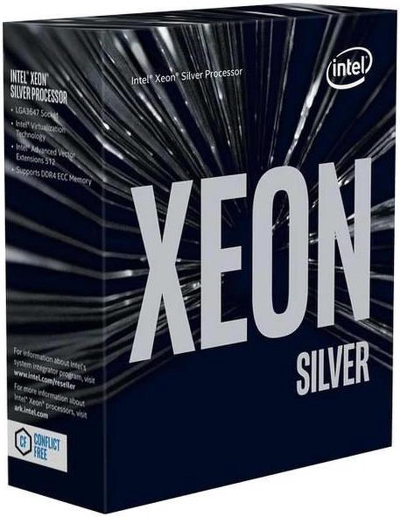 Main image of Intel Xeon Silver 4208 8-Core, 16-Thread, 2.1 GHz (3.2 GHz Turbo) LGA 3647 85W BX806954208 Server Processor