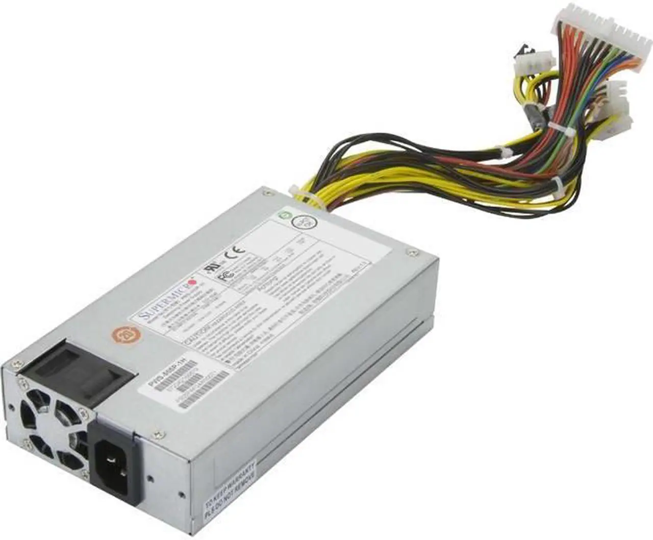 Alt view image 2 of 3 - Supermicro PWS-505P-1H Power Supply, 1U 500W Multi-output, Platinum level w/ PMbus 24pin, W100xL180xH40mm