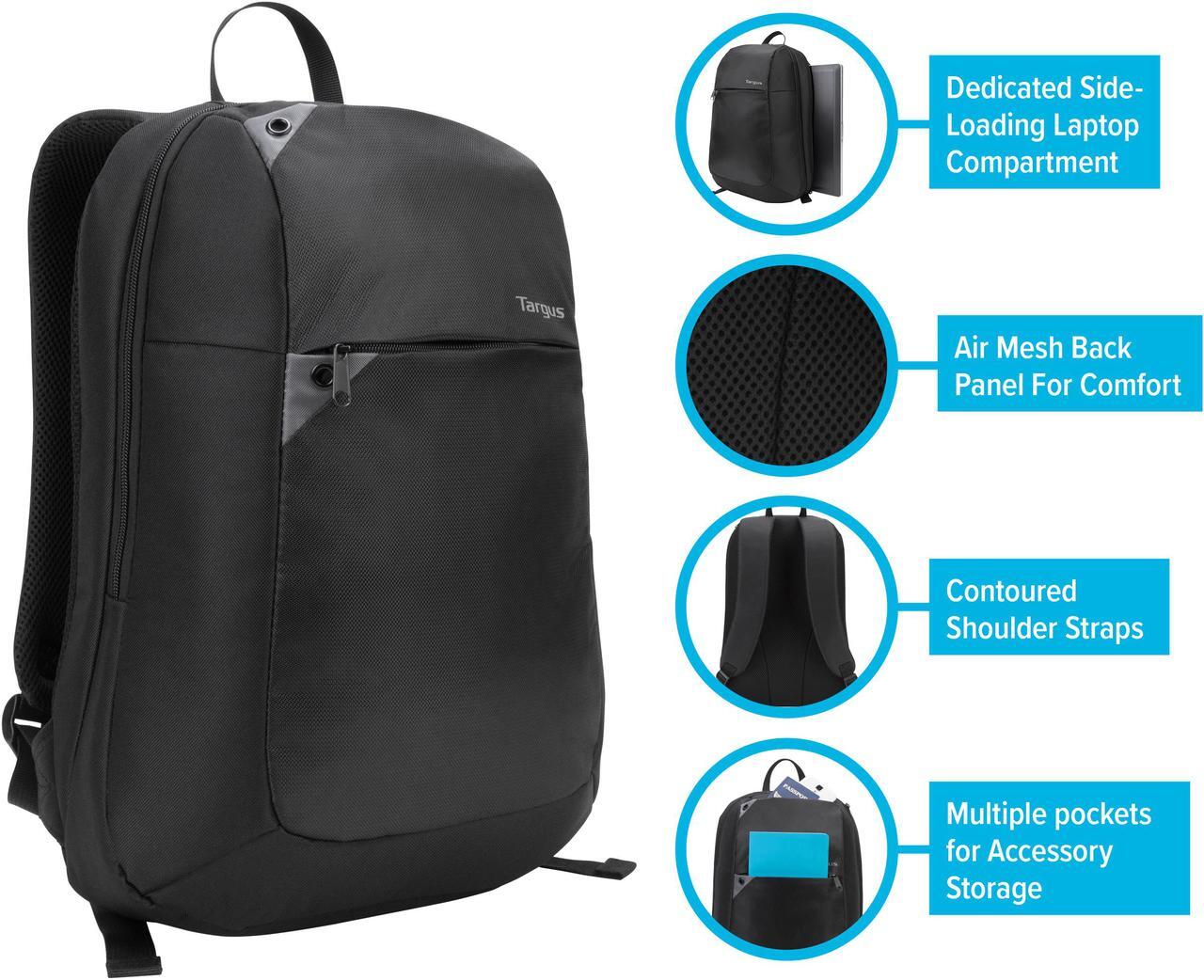 Alt view image 6 of 20 - Targus 15.6" UltraLight Backpack - TSB515US