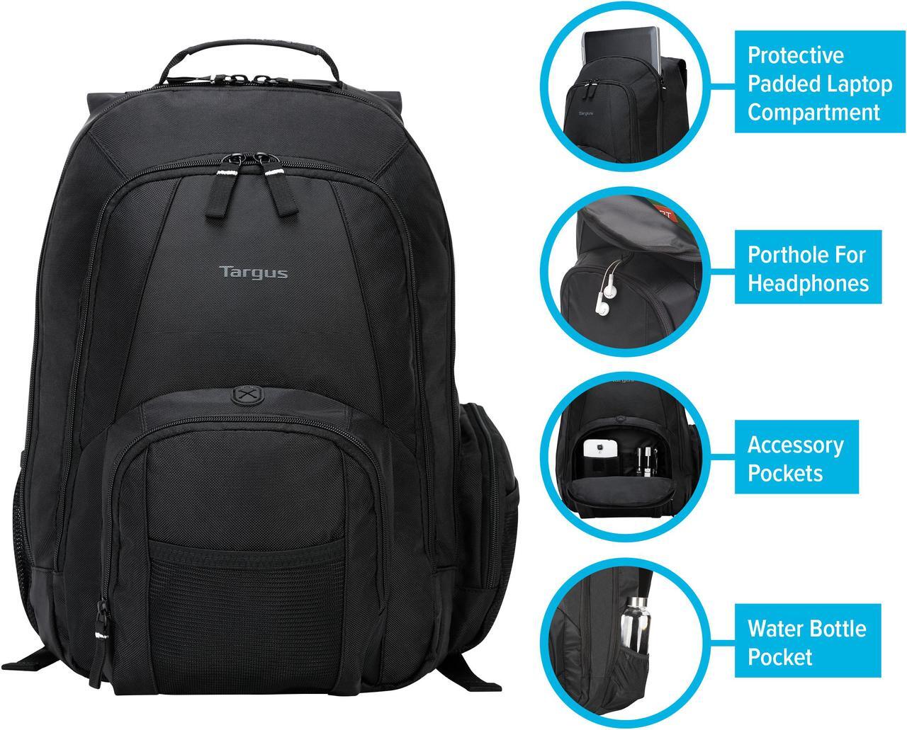 Alt view image 6 of 20 - Targus 16” Groove Laptop Backpack - CVR600