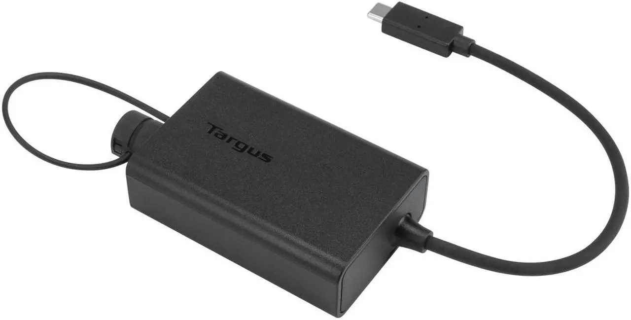 Alt view image 3 of 12 - Targus USB-C Multiplexer Adapter - Power/USB/USB-C Data Transfer/Power Cable for Docking Station, Notebook, Dock - Black - ACA47GLZ