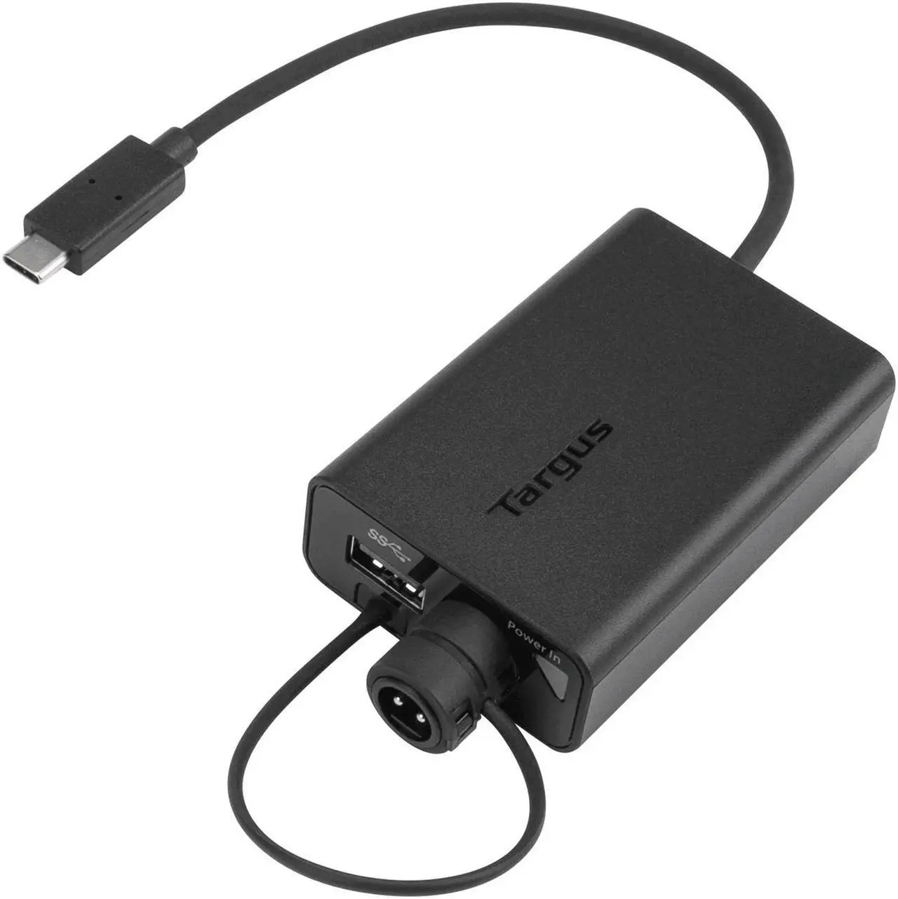 Main image of Targus USB-C Multiplexer Adapter - Power/USB/USB-C Data Transfer/Power Cable for Docking Station, Notebook, Dock - Black - ACA47GLZ